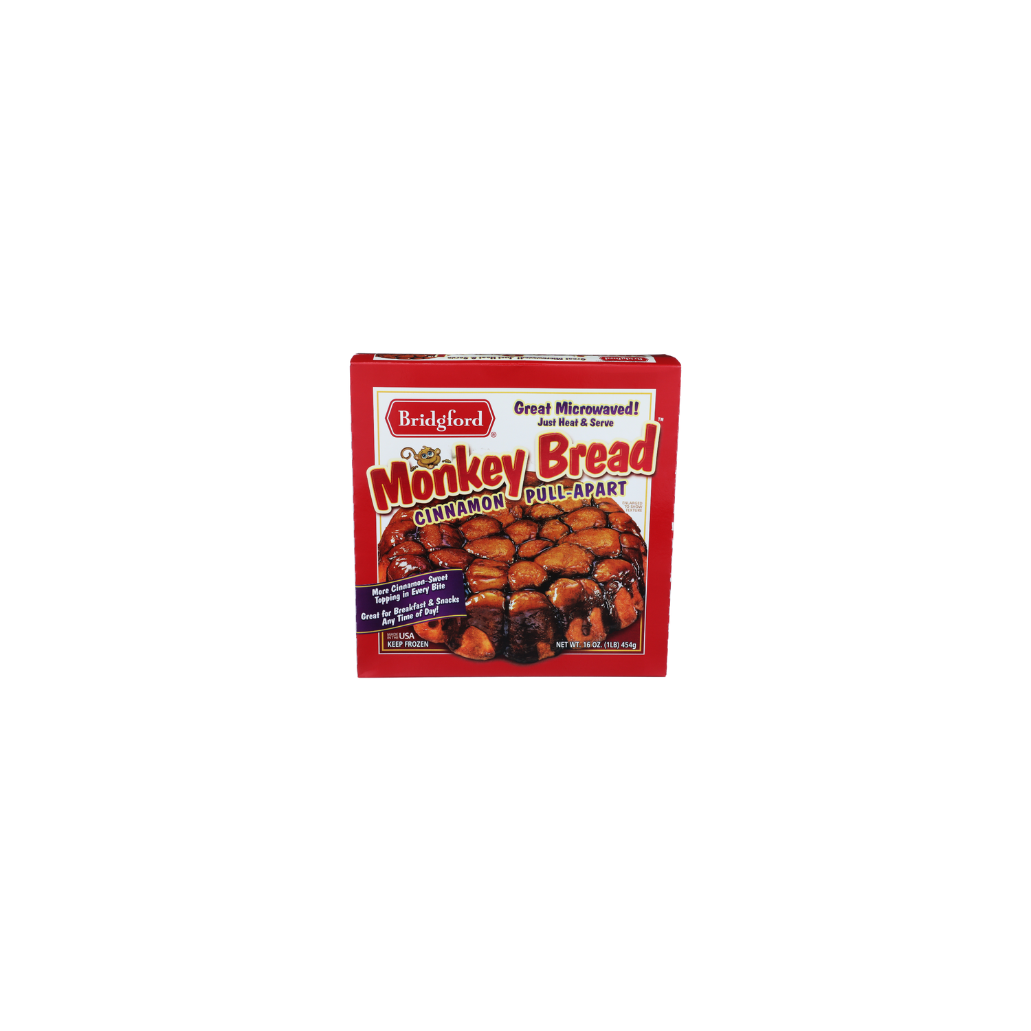Bridgford Foods Cinnamon Pull-Apart Heat & Serve Monkey Bread - 16 Ounce Image 1 of 4