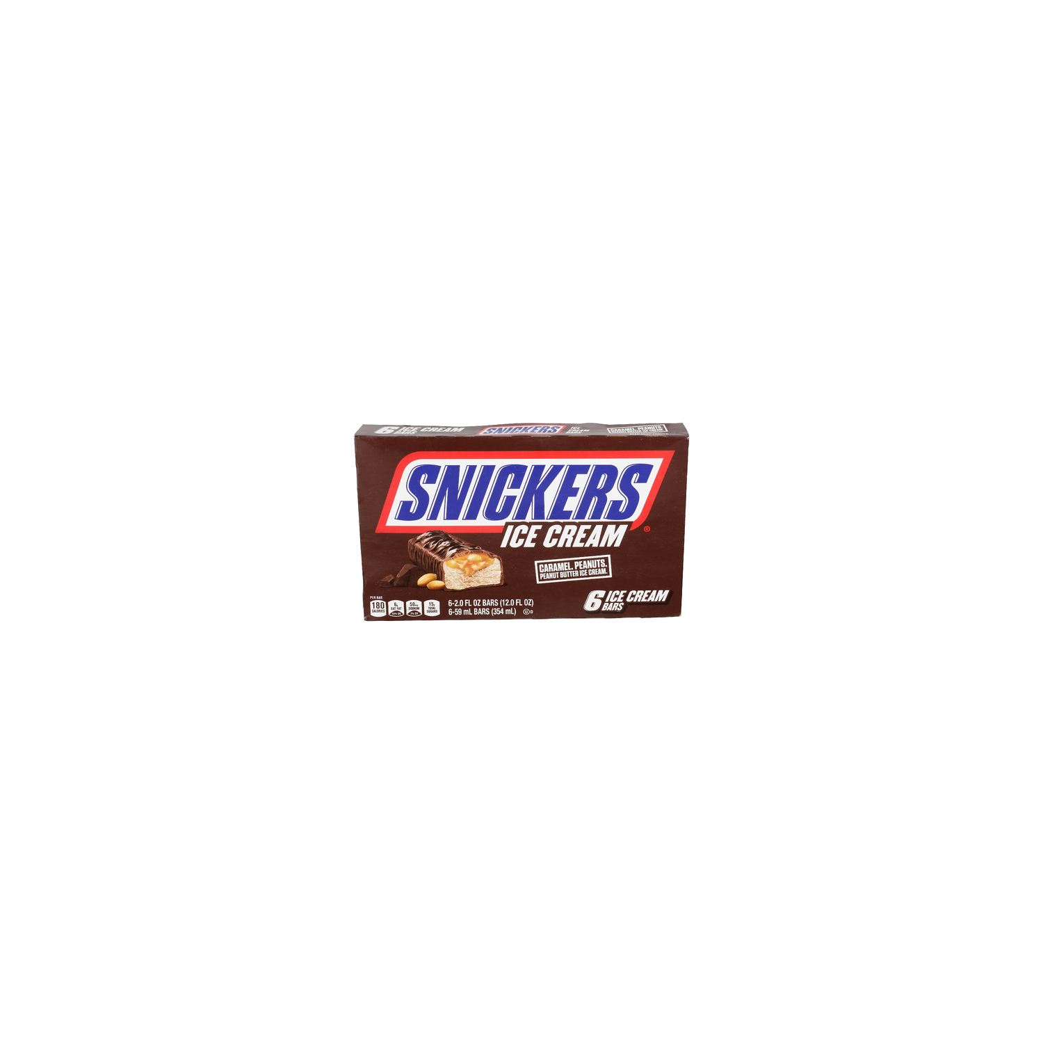 Snickers CARAMEL. PEANUTS. Peanut Butter Ice Cream - 2 Fluid Ounce - 6 Count Image 1 of 4