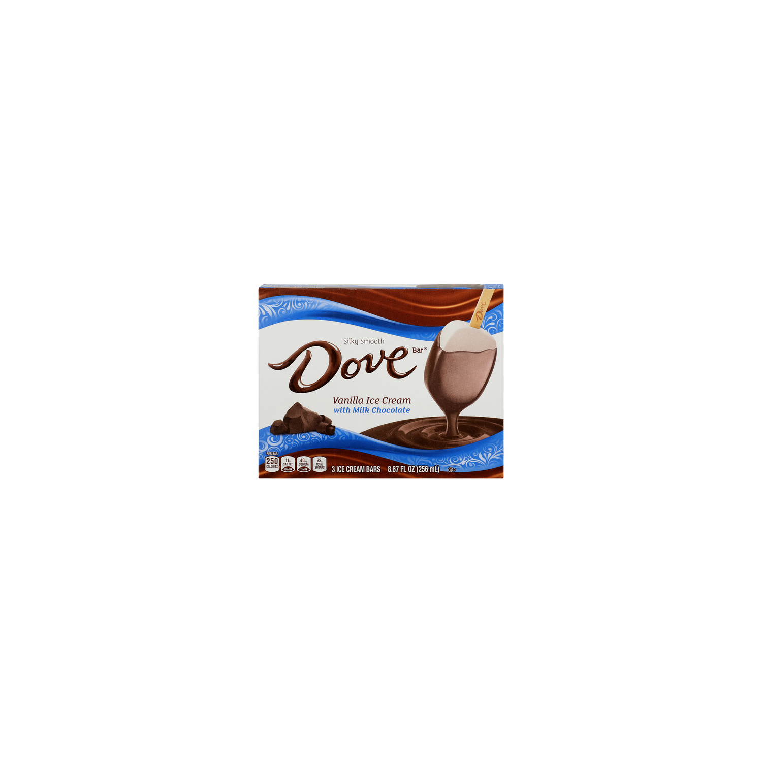 Dove Ice Cream Bar Vanilla Silky Smooth - 2.89 Fluid Ounce - 3 Count Image 1 of 4