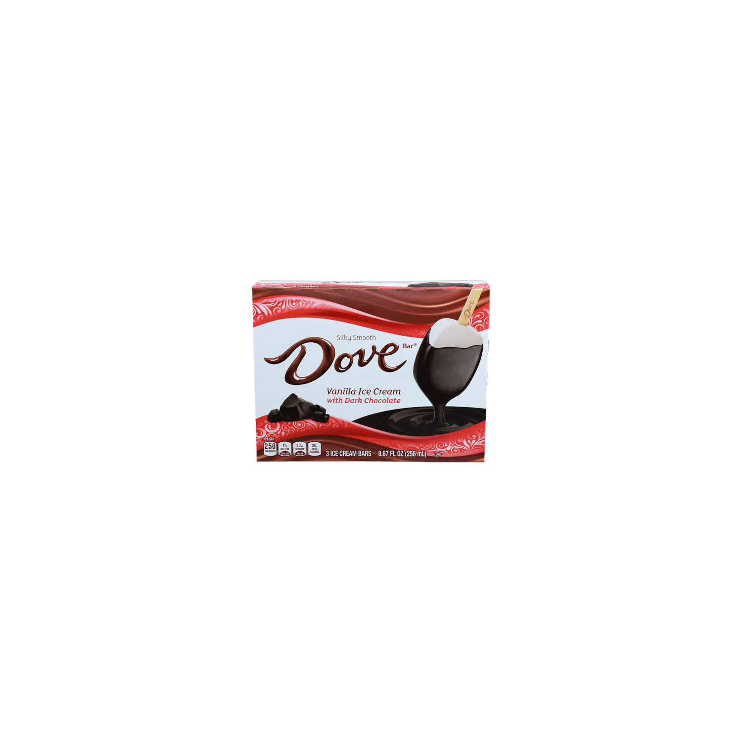 Dove Ice Cream Bar Vanilla Silky Smooth Bars - 2.89 Fluid Ounce - 3 Count Image 1 of 4