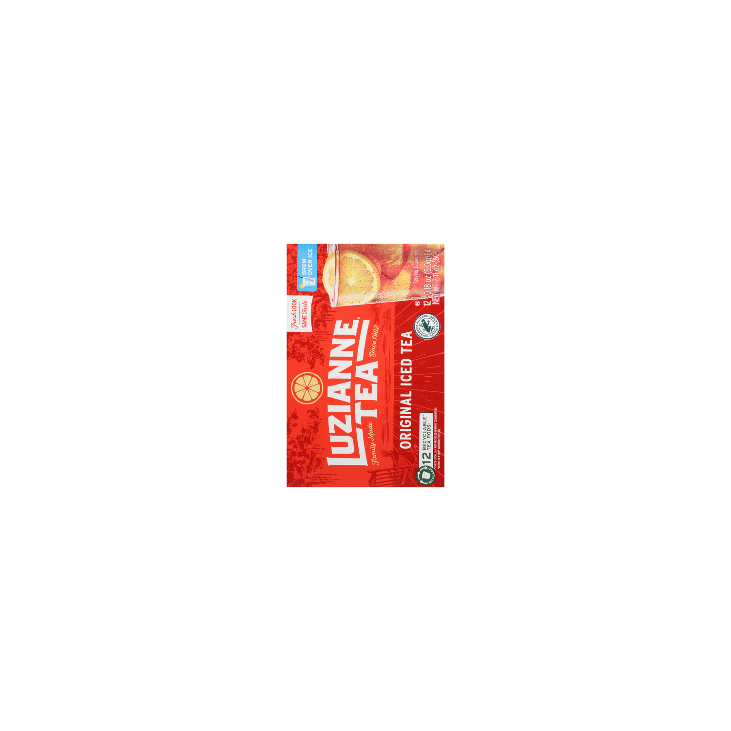 Luzianne Single Serve Iced Tea Unsweet - 12 Count