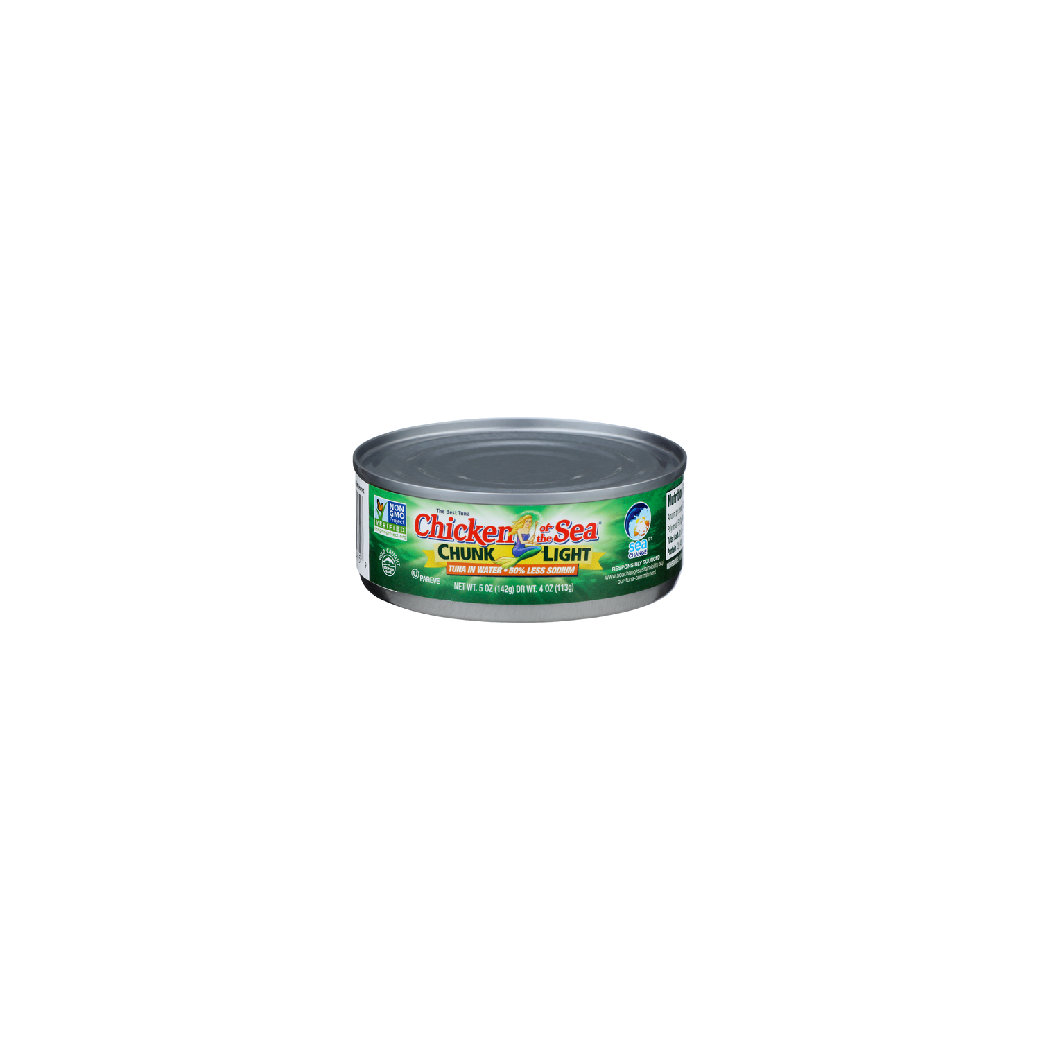 Chicken Of The Sea In Water 50% Less Sodium Chunk Light Tuna - 5 Ounce Image 1 of 4
