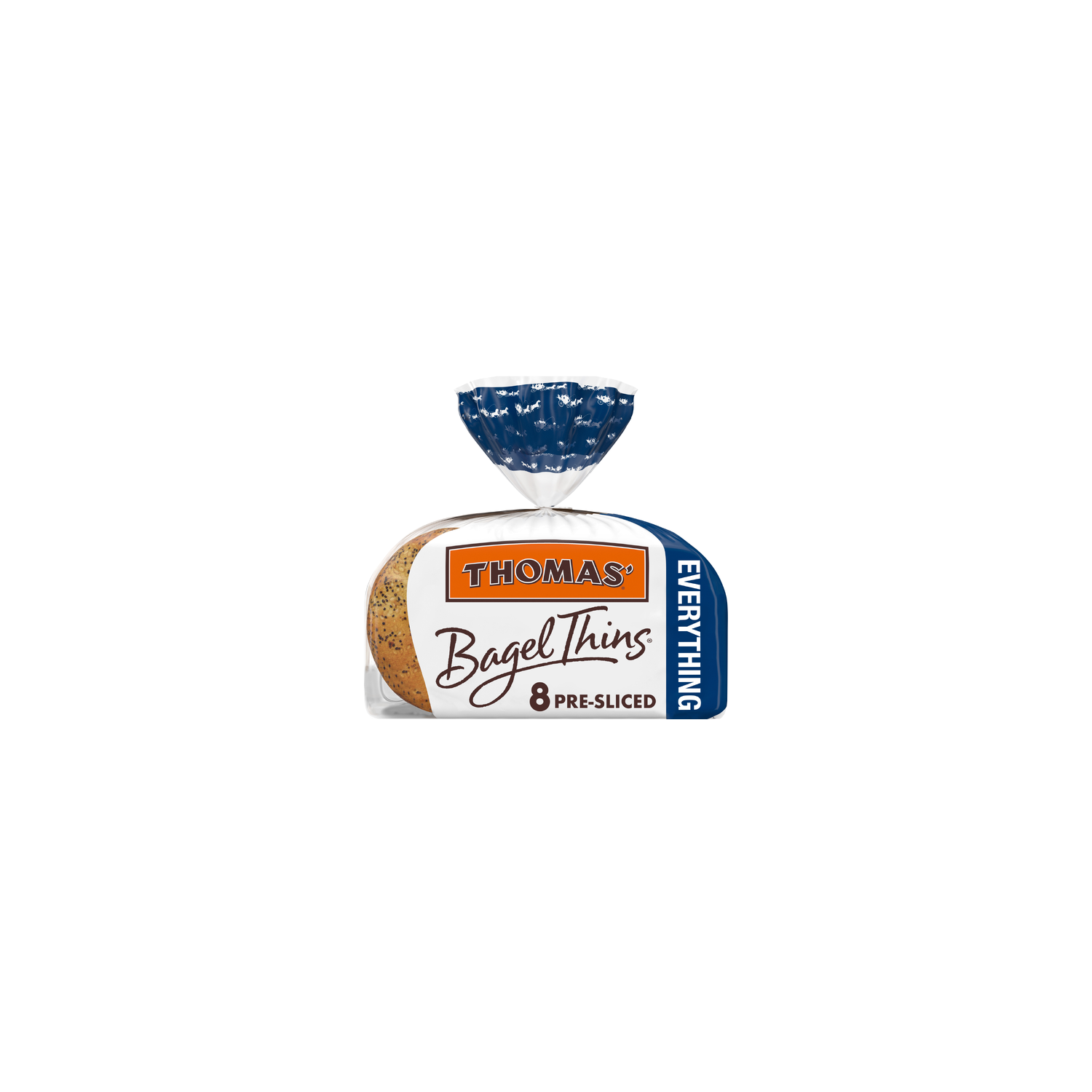 Thomas’ Sliced Everything Bagel Thins Bagels - 13 Ounce Image 1 of 4