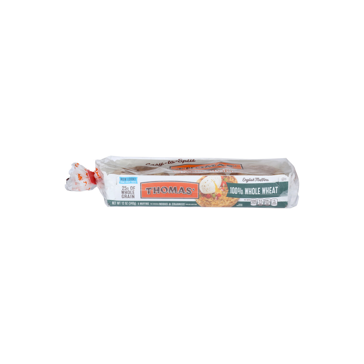 Thomas' English Muffins Whole Wheat - 2 Ounce - 6 Count Image 1 of 4