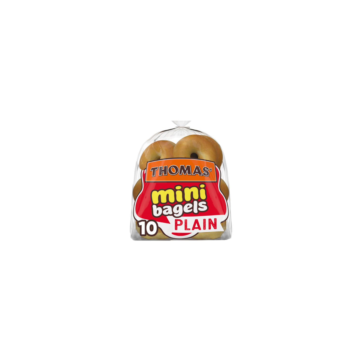 Thomas' Mini Bagels Plain - 1.5 Ounce - 10 Count Image 1 of 4