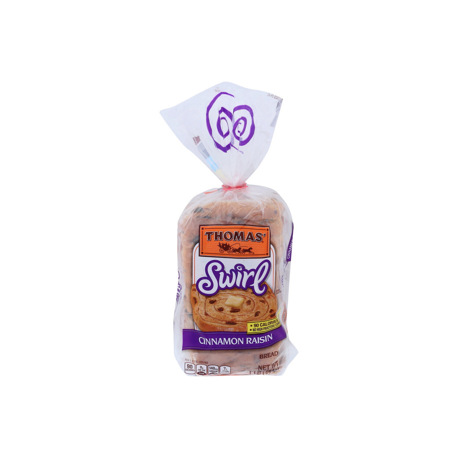 THOMAS' Cinnamon Raisin Swirl Bread - 1 Pound Image 1 of 3