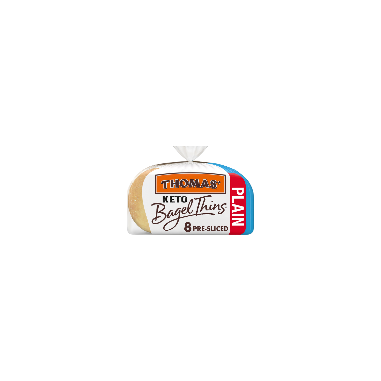 Thomas’ Sliced Keto Plain Bagel Thins - 13 Ounce Image 1 of 4