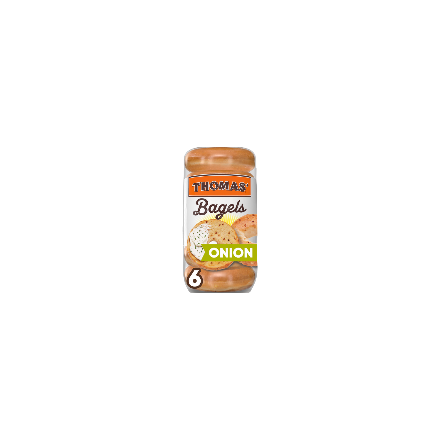 Thomas' Onion Bagels - 3 Ounce - 6 Count Image 1 of 4