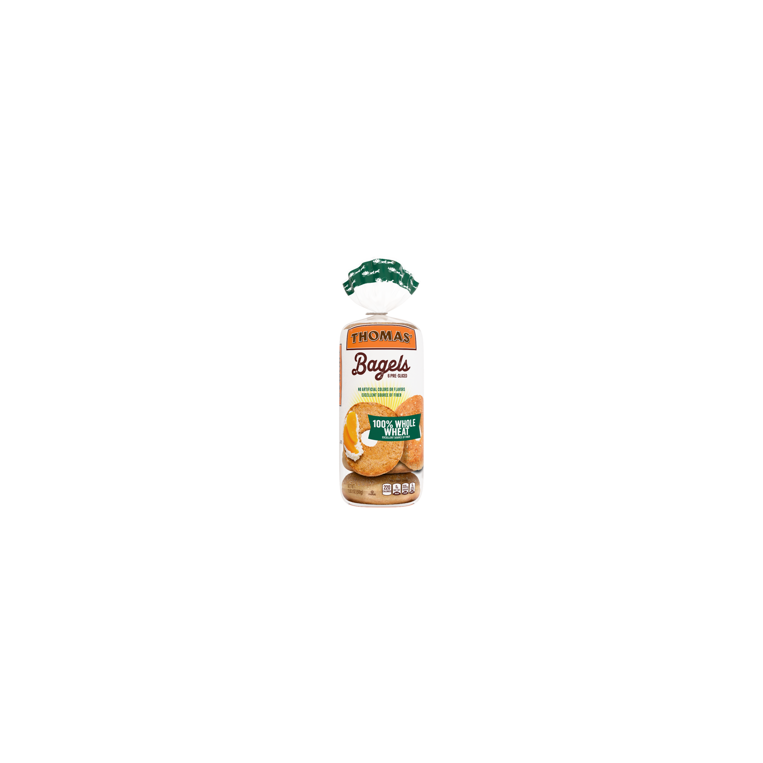 Thomas' 100% Whole Wheat Bagels - 18 Fluid Ounce Image 1 of 3