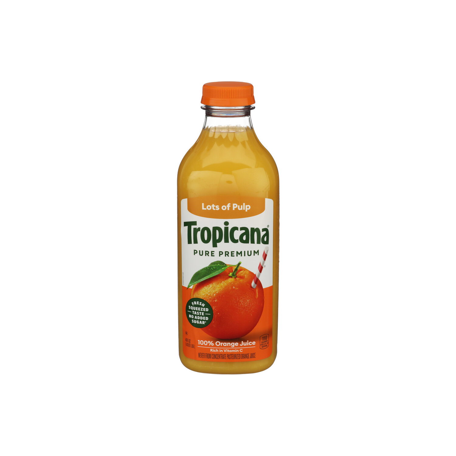 Tropicana Lots Of Pulp Pure Premium 100% Orange Juice - 46 Fluid Ounce Image 1 of 4