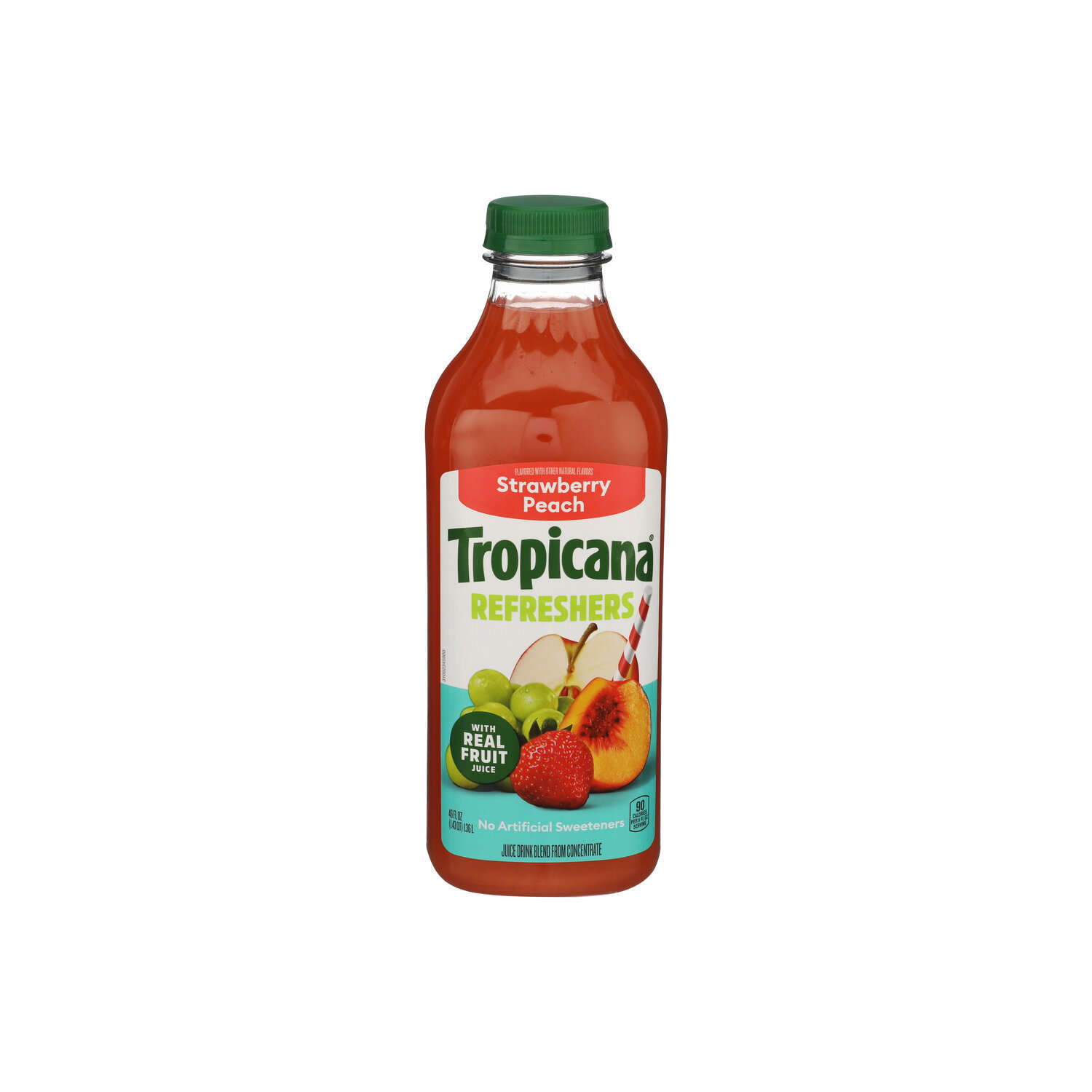 Tropicana Strawberry Peach Chilled Juice Refreshers - 46 Fluid Ounce Image 1 of 4