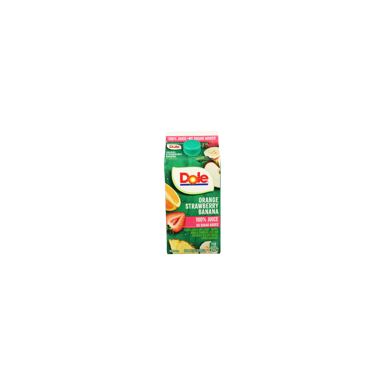 Dole No Sugar Added 100% Orange Strawberry Banana Juice - 52 Fluid Ounce Image 1 of 4