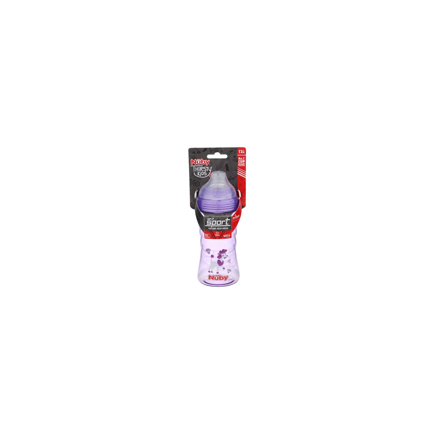 Nuby Thirsty Kids Water Canteen - 12 Ounce Image 1 of 2