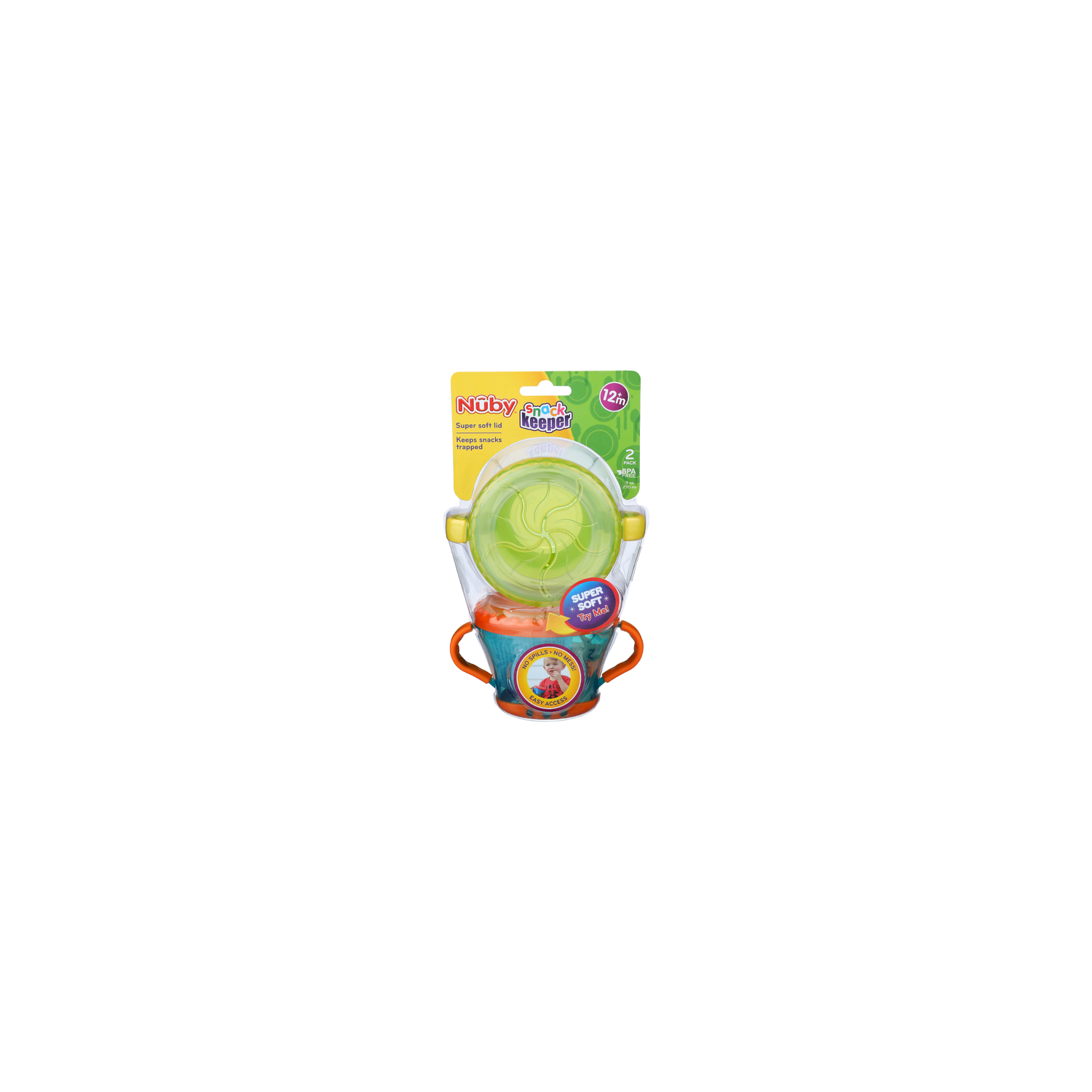 Nuby + Snack Keeper + - 4.5 Ounce - 2 Count Image 1 of 2