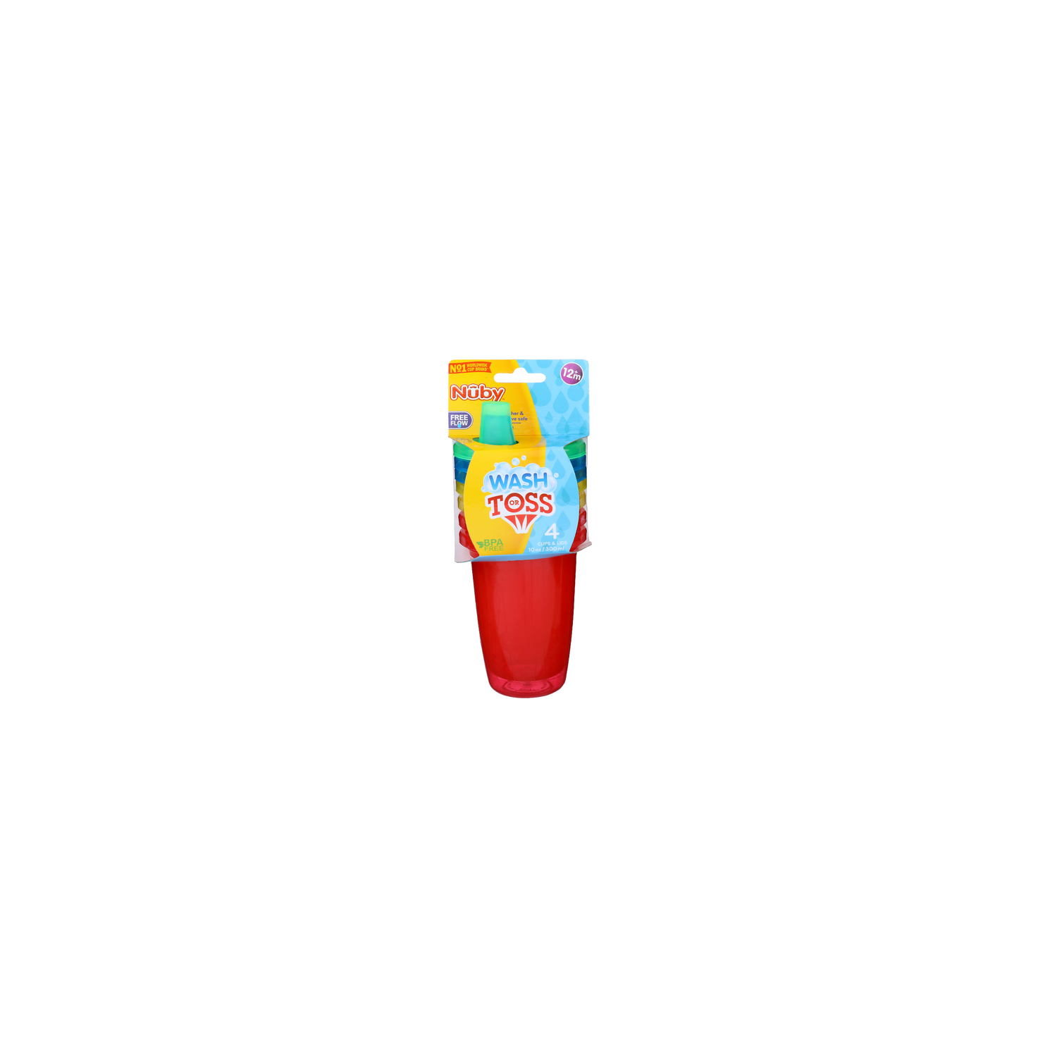 Nuby Wash Or Toss Cups - 2.5 Ounce - 4 Count Image 1 of 2