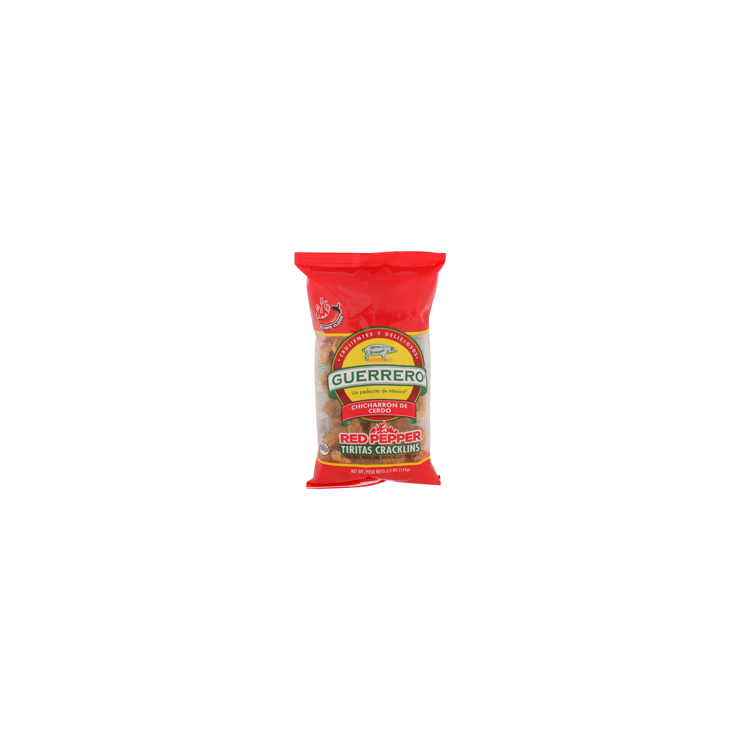 Guerrero Picante Flavor Fried Red Pepper Tiritas Cracklins - 5.5 Ounce Image 1 of 4