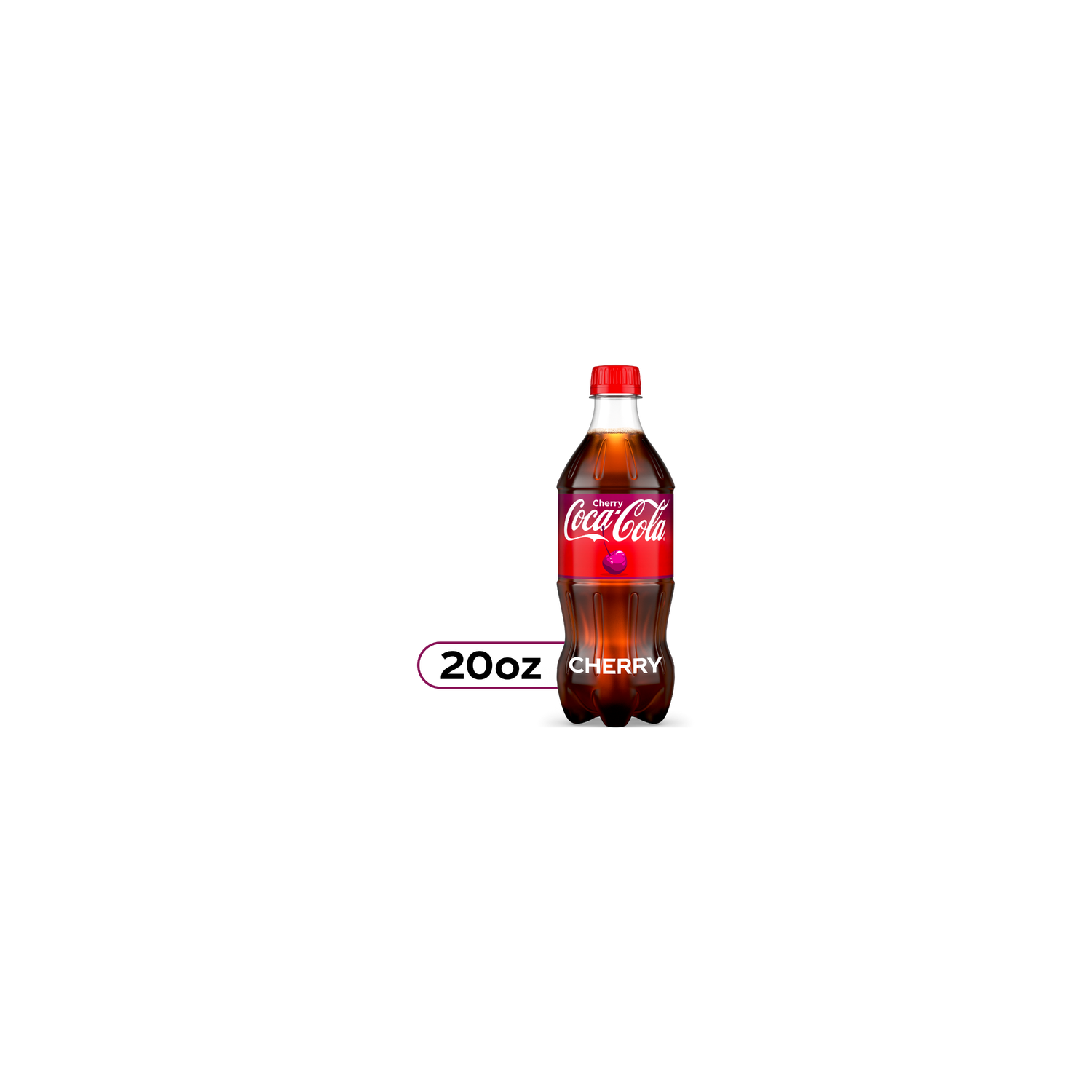 Coca-Cola Cherry Soda Bottle - 20 Fluid Ounce Image 1 of 4