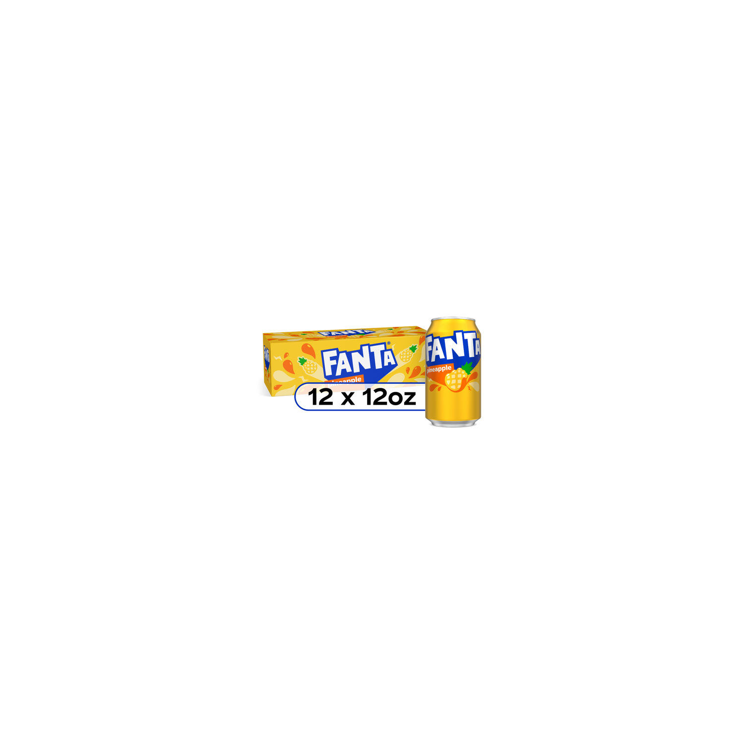 Fanta Pineapple Soda Soft Drink - 144 Fluid Ounce Image 1 of 4