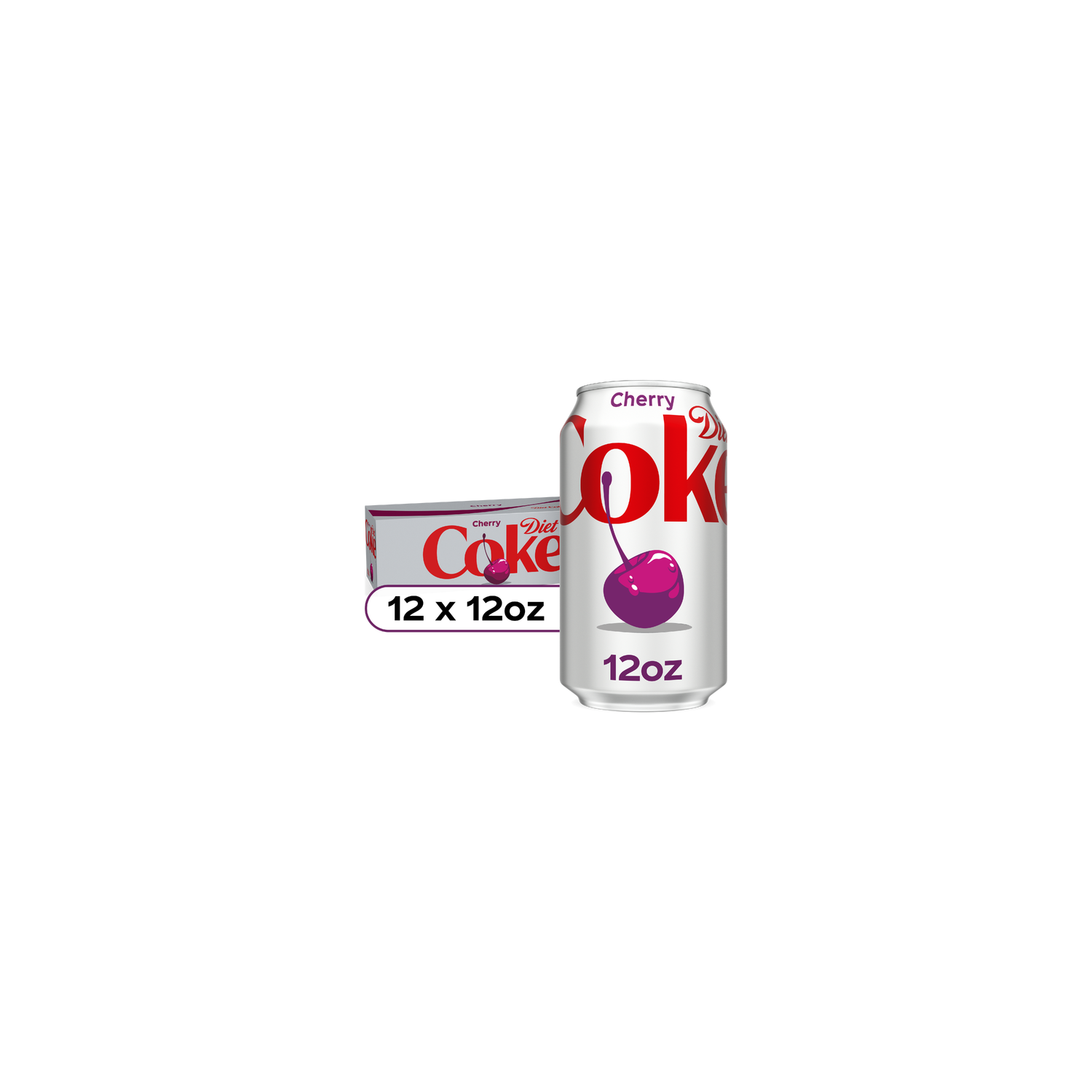 Diet Coke Cherry Soda Cans - 12 Fluid Ounce - 12 Count Image 1 of 4