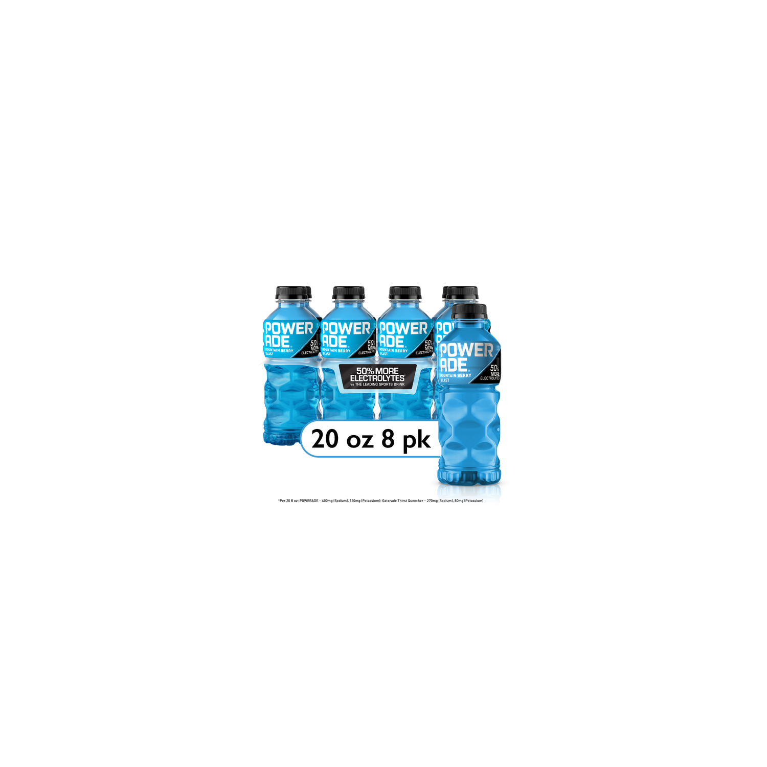 Powerade Mountain Berry Blast Electrolyte Sports Drink - 160 Fluid Ounce Image 1 of 4