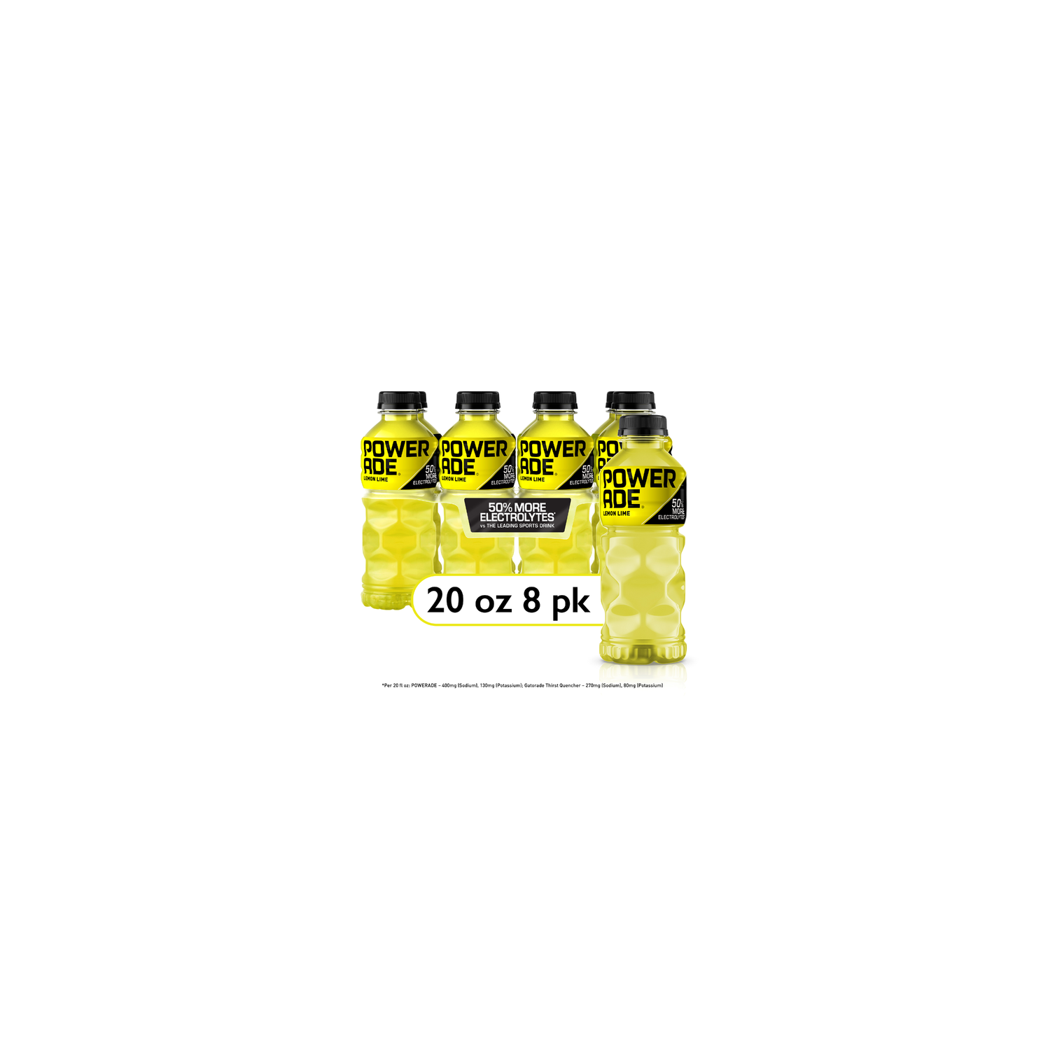 Powerade Lemon Lime Electrolyte Sports Drink - 160 Fluid Ounce Image 1 of 4
