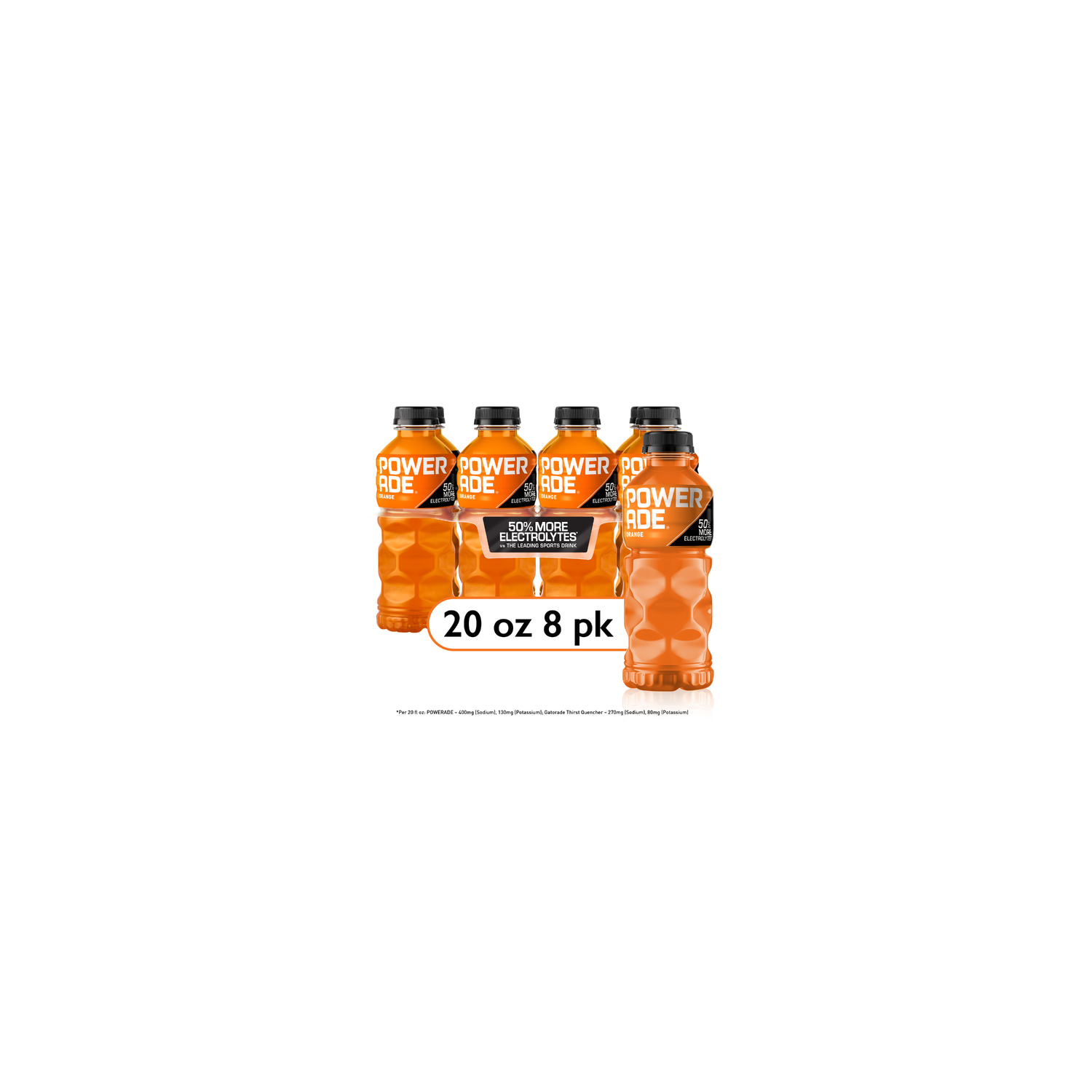 Powerade Orange Electrolyte Sports Drink - 160 Fluid Ounce Image 1 of 4