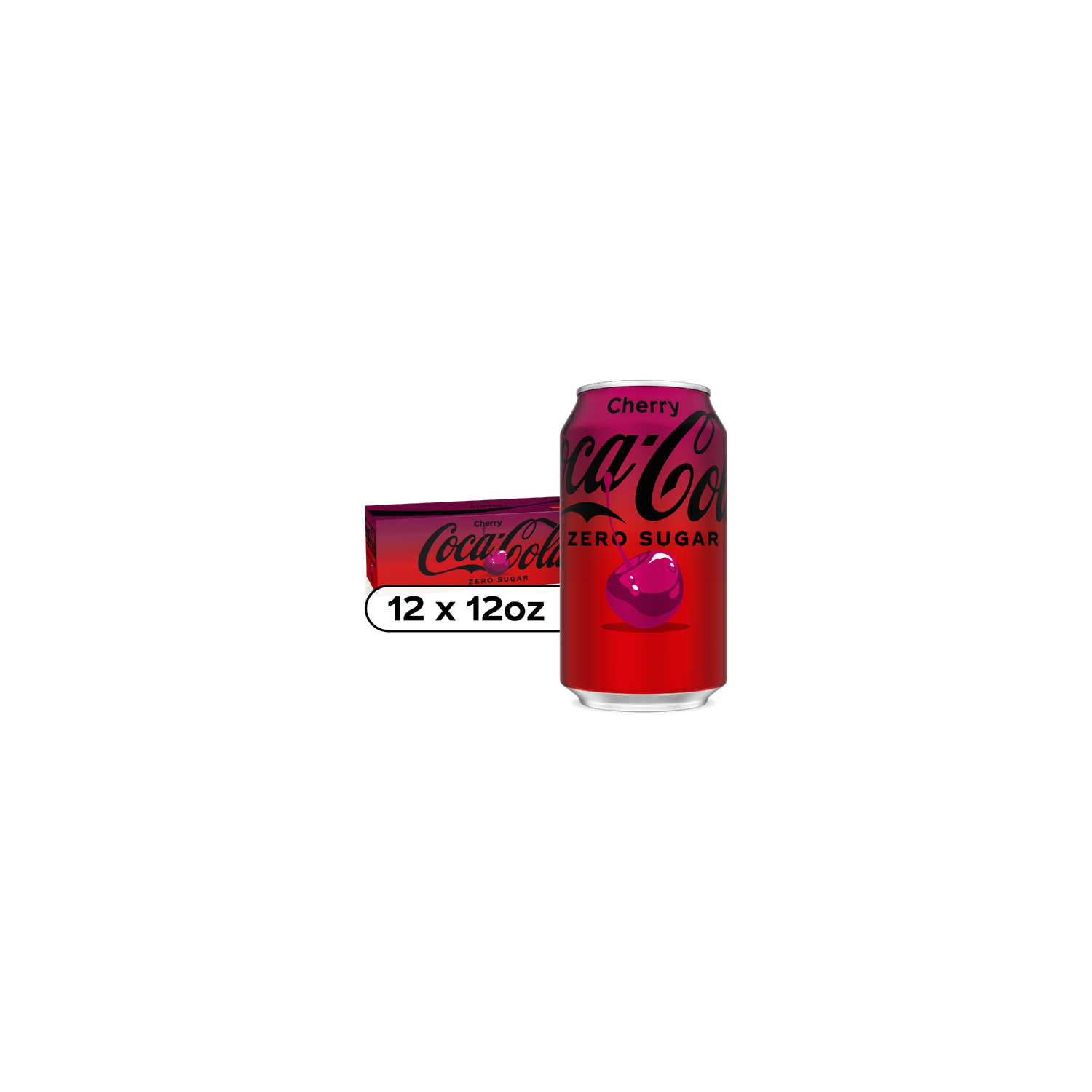 Coca-Cola Zero Sugar Cherry Diet Soda Soft Drink - 144 Fluid Ounce Image 1 of 4