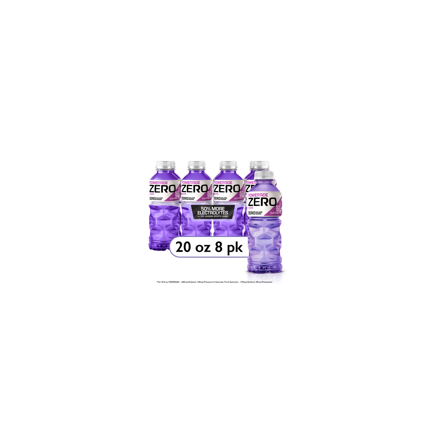 Powerade Zero Grape Electrolyte Sports Drink - 160 Fluid Ounce Image 1 of 4