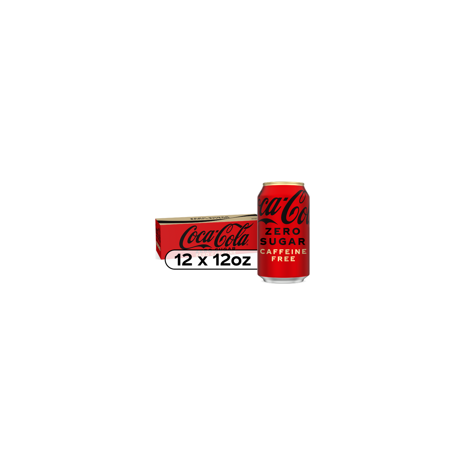 Coca-Cola Zero Sugar Caffeine-Free Soda Soft Drink - 144 Fluid Ounce Image 1 of 4