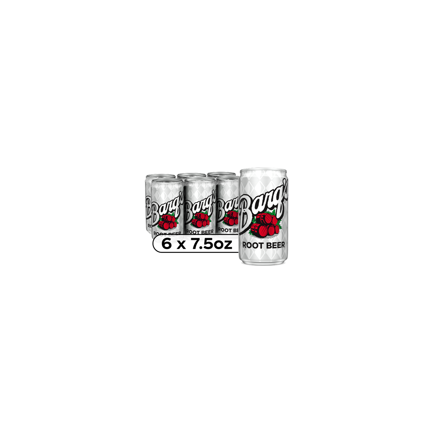 Barq's Root Beer Cans - 7.5 Fluid Ounce - 6 Count Image 1 of 4