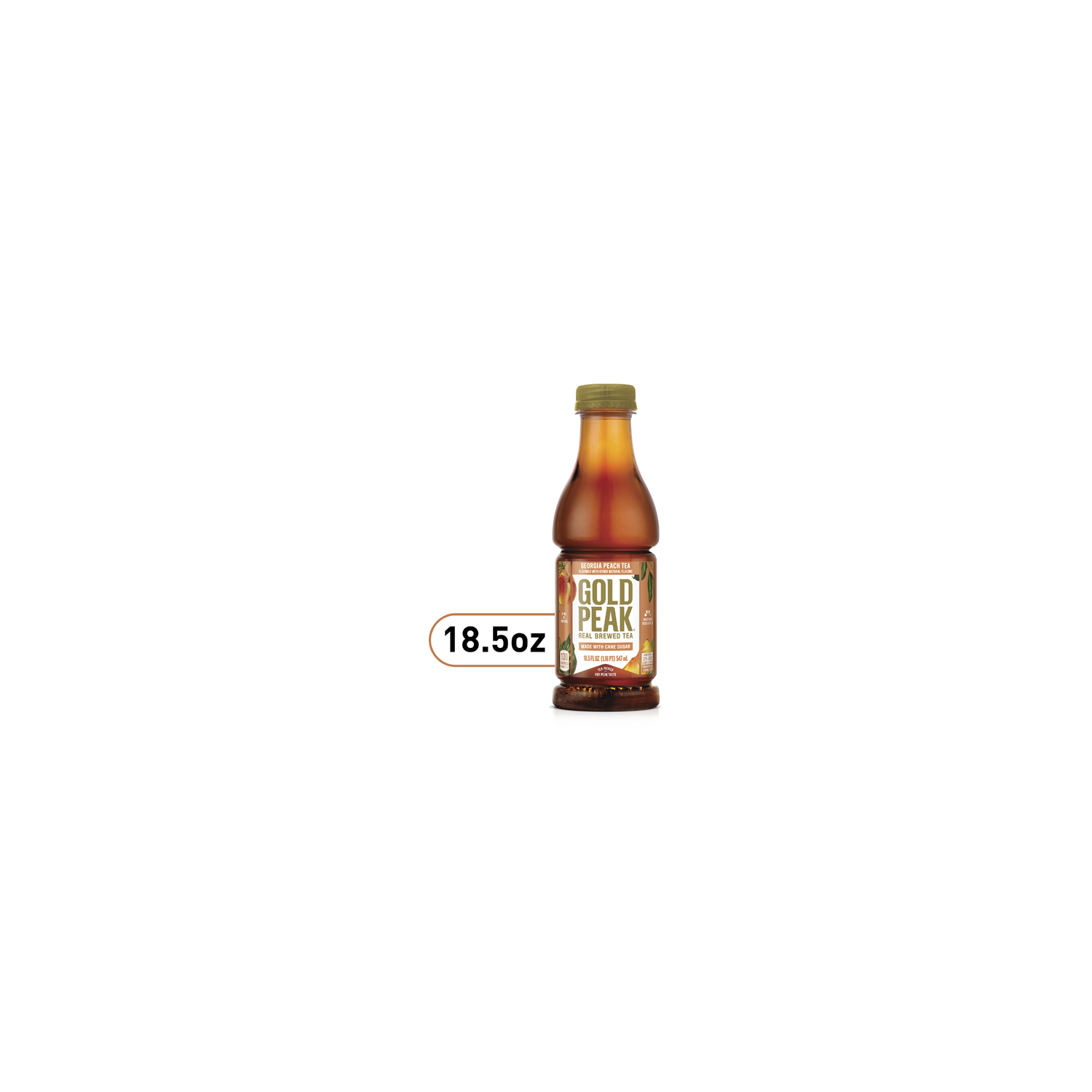 Gold Peak Georgia Peach Iced Tea Bottle - 18.5 Fluid Ounce Image 1 of 4