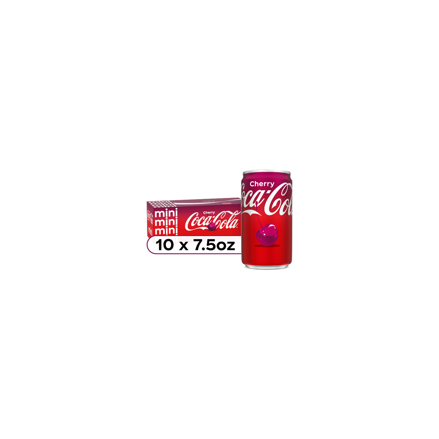 Coca-Cola Mini Cherry Soda Soft Drink - 75 Fluid Ounce Image 1 of 4