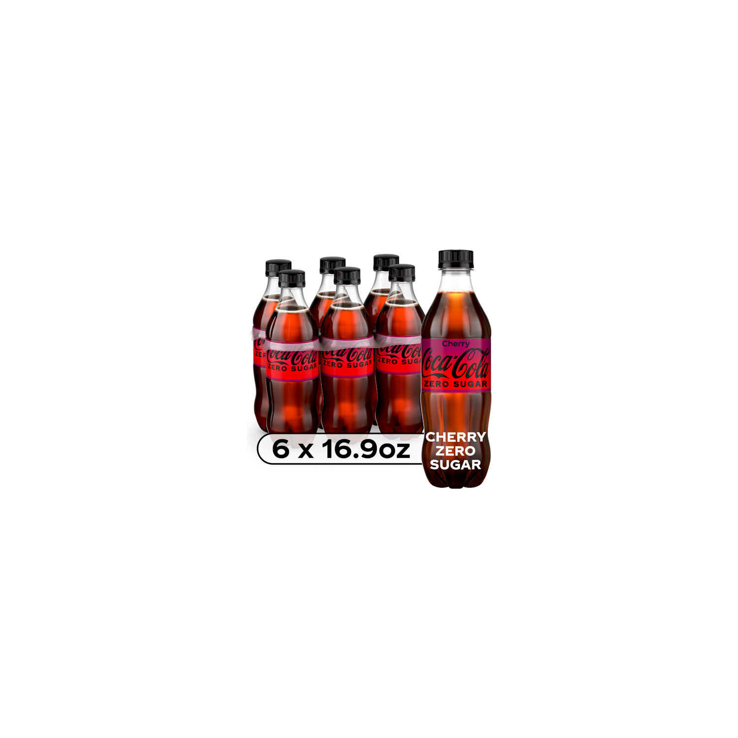 Coca-Cola Zero Sugar Cherry Soda Soft Drink - 101.4 Fluid Ounce Image 1 of 4