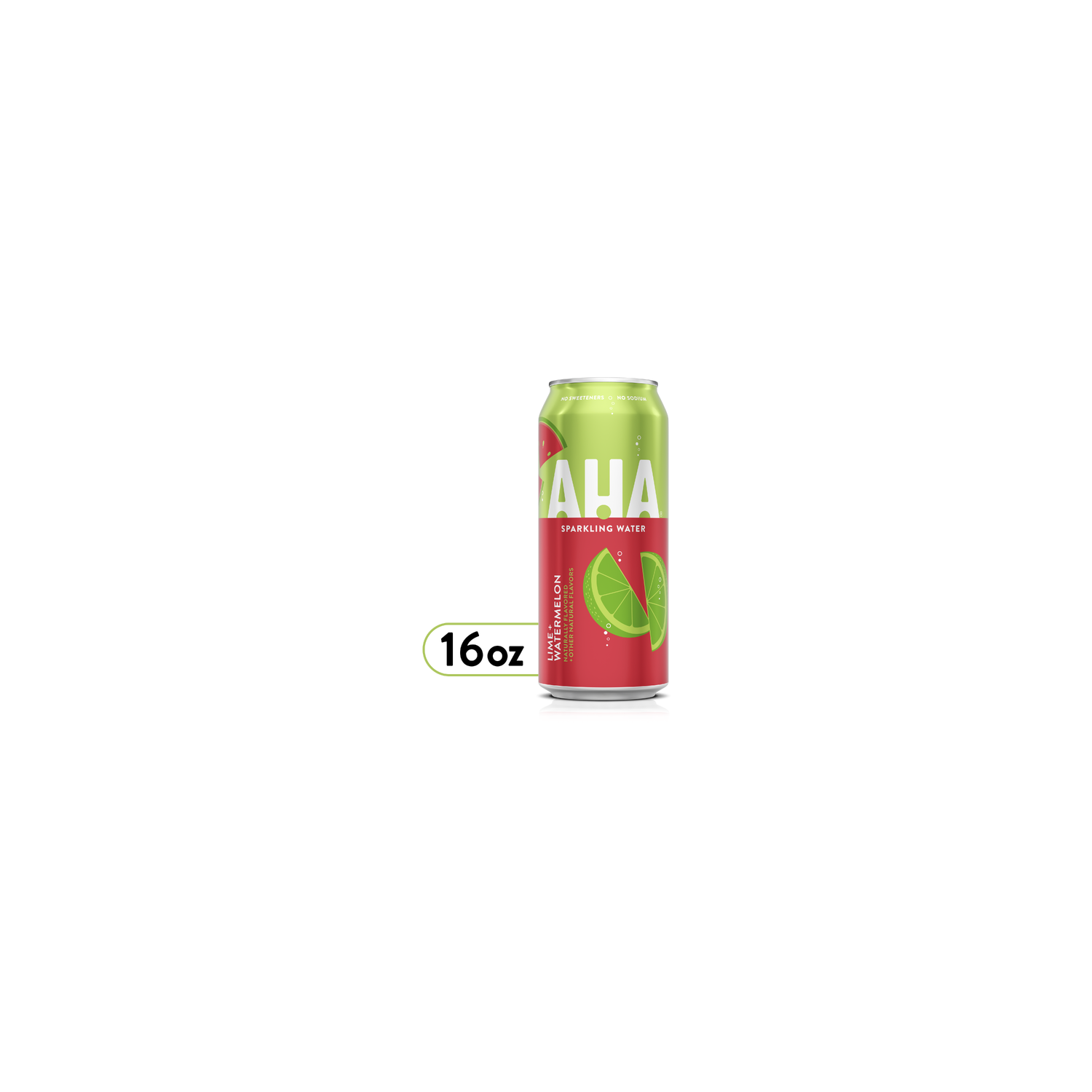 Aha Lime Watermelon Sparkling Water Can - 16 Fluid Ounce Image 1 of 4