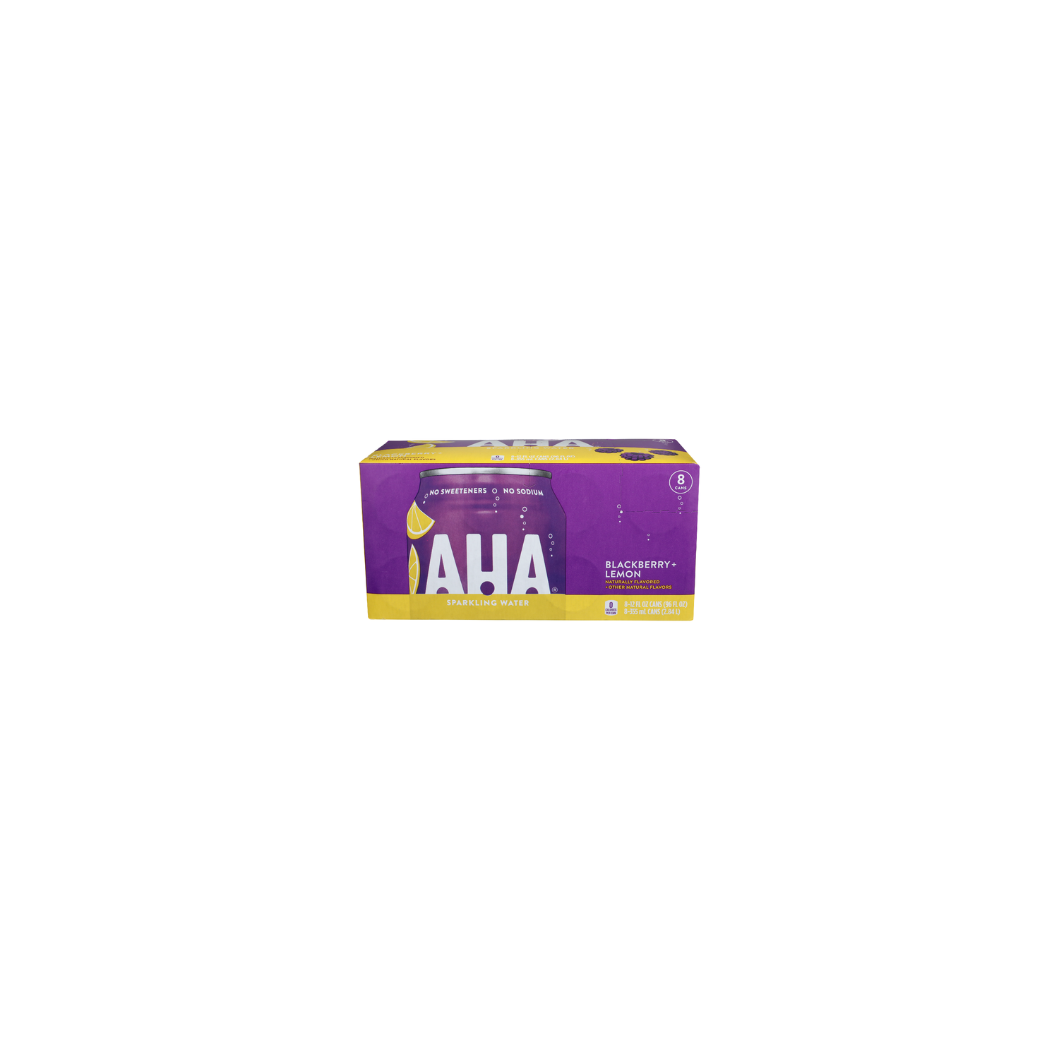 Aha Blackberry + Lemon Sparkling Water - 12 Fluid Ounce - 8 Count Image 1 of 4