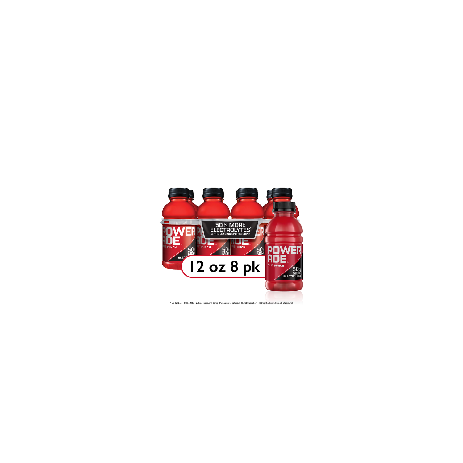 Powerade Fruit Punch Electrolyte Sports Drink - 96 Fluid Ounce Image 1 of 4