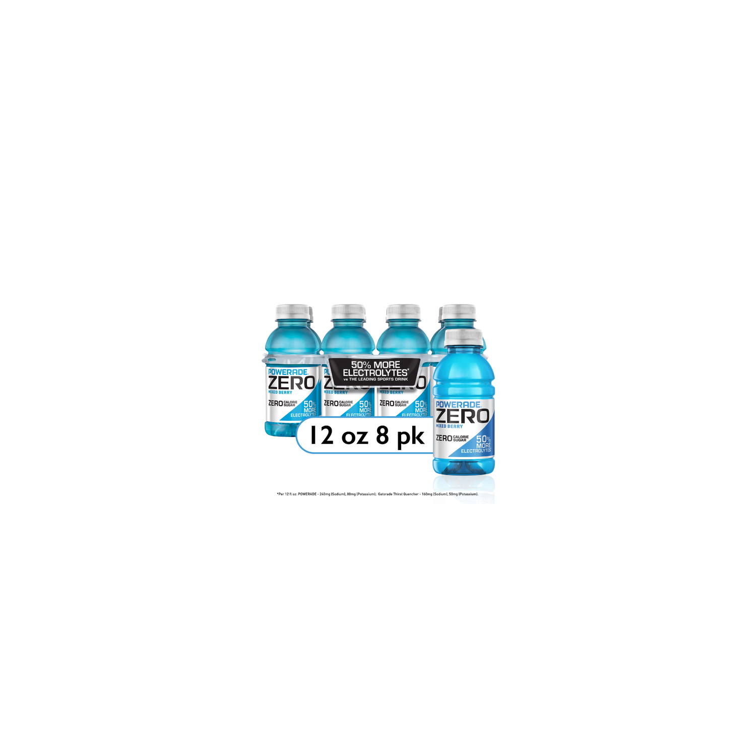 Powerade Zero Mixed Berry Electrolyte Sports Drink - 96 Fluid Ounce Image 1 of 4