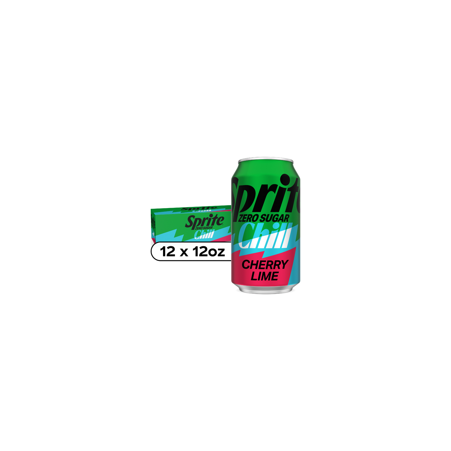 Sprite Chill Zero Cherry Lime Soda Soft Drink - 144 Fluid Ounce
