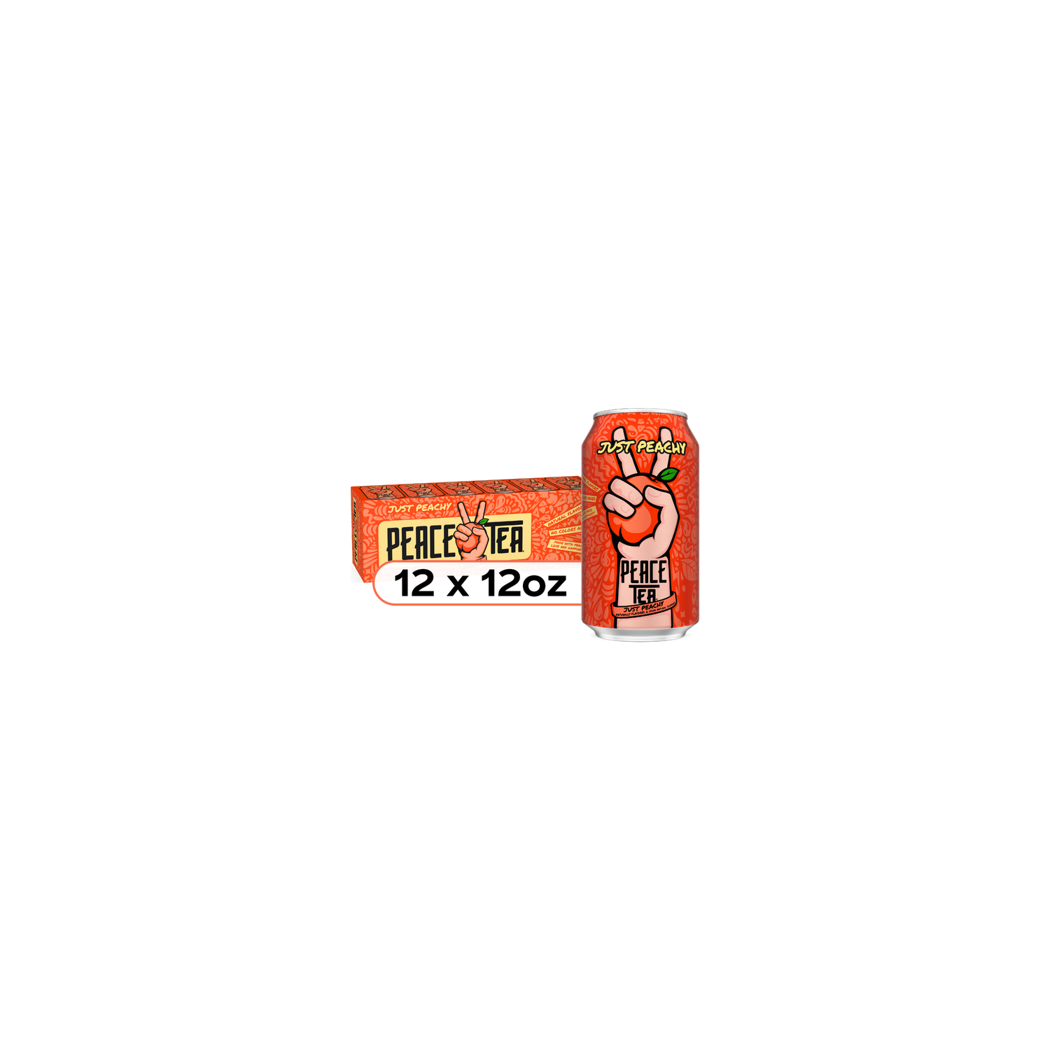 Peace Tea Just Peachy Iced Cans - 144 Fluid Ounce Image 1 of 4