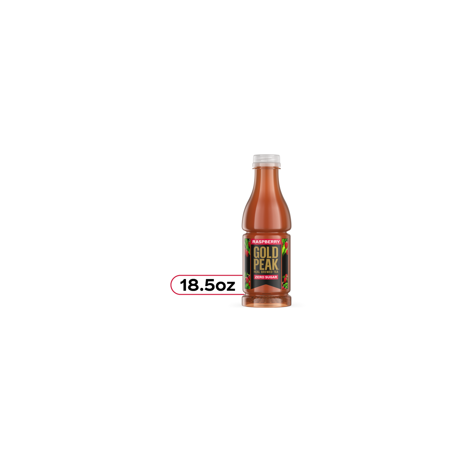 Gold Peak Zero Sugar Raspberry Iced Tea Bottle - 18.5 Fluid Ounce Image 1 of 4