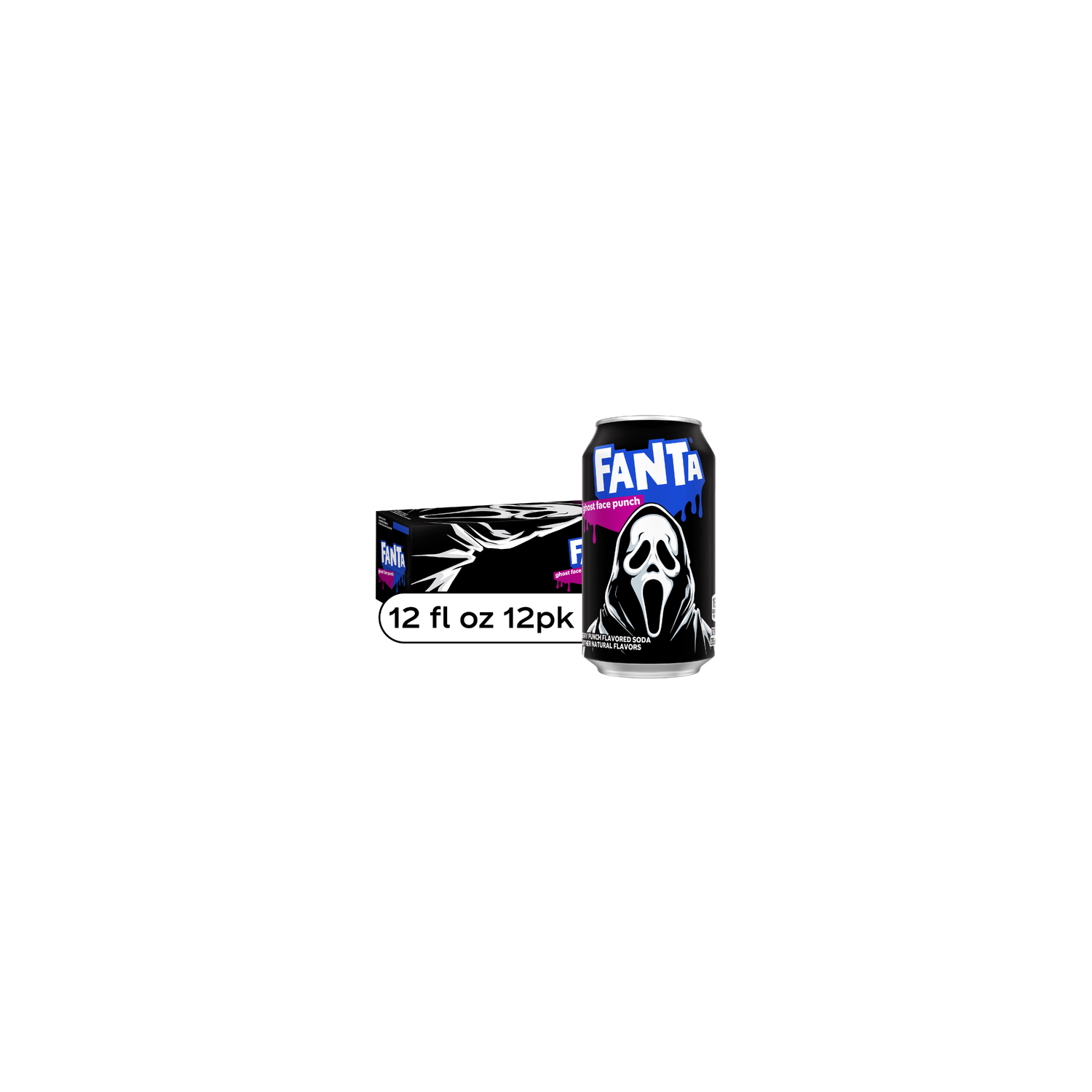 Fanta Ghost Face Punch Soda Cans - 12 Fluid Ounce - 12 Count Image 1 of 4