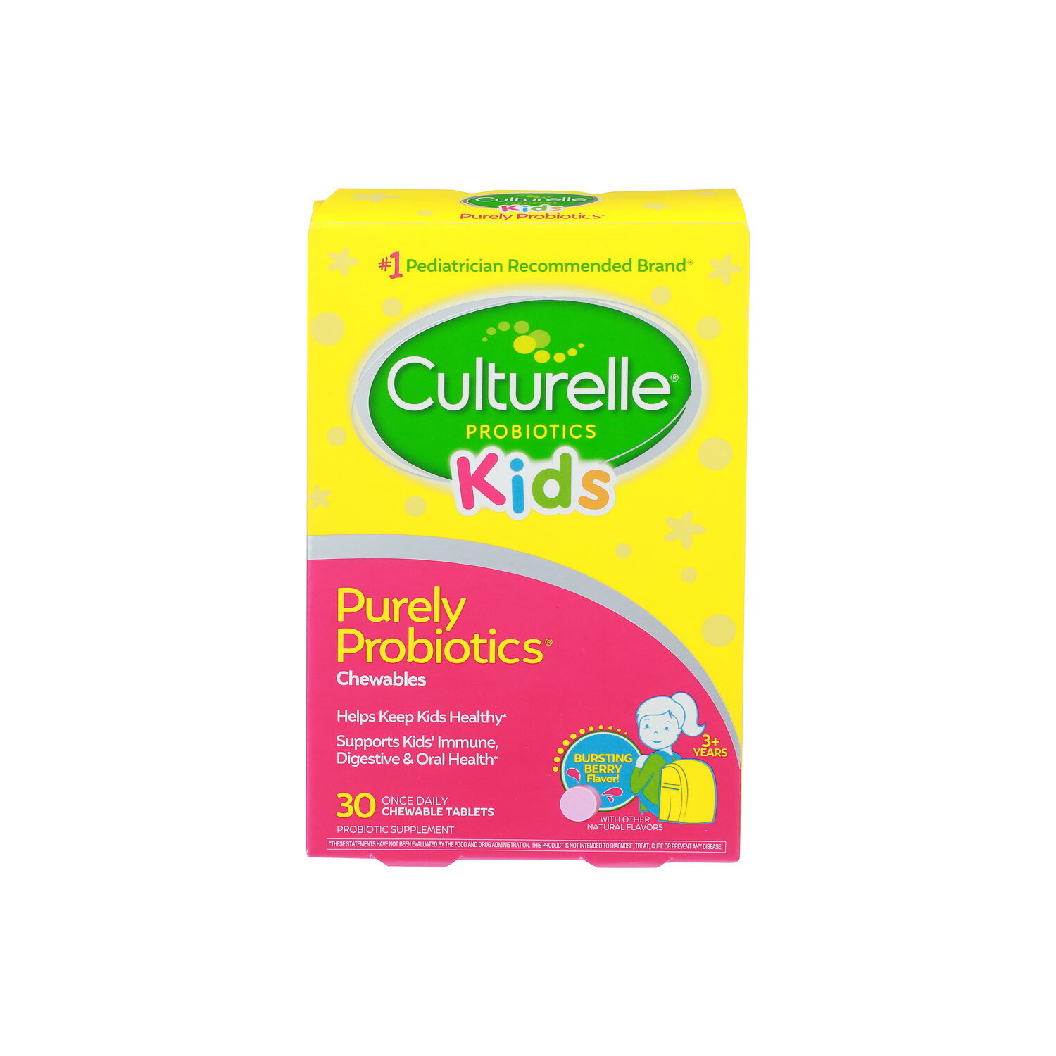 Culturelle Probiotic-Kids Chewable-Berry - 30 Count Image 1 of 2