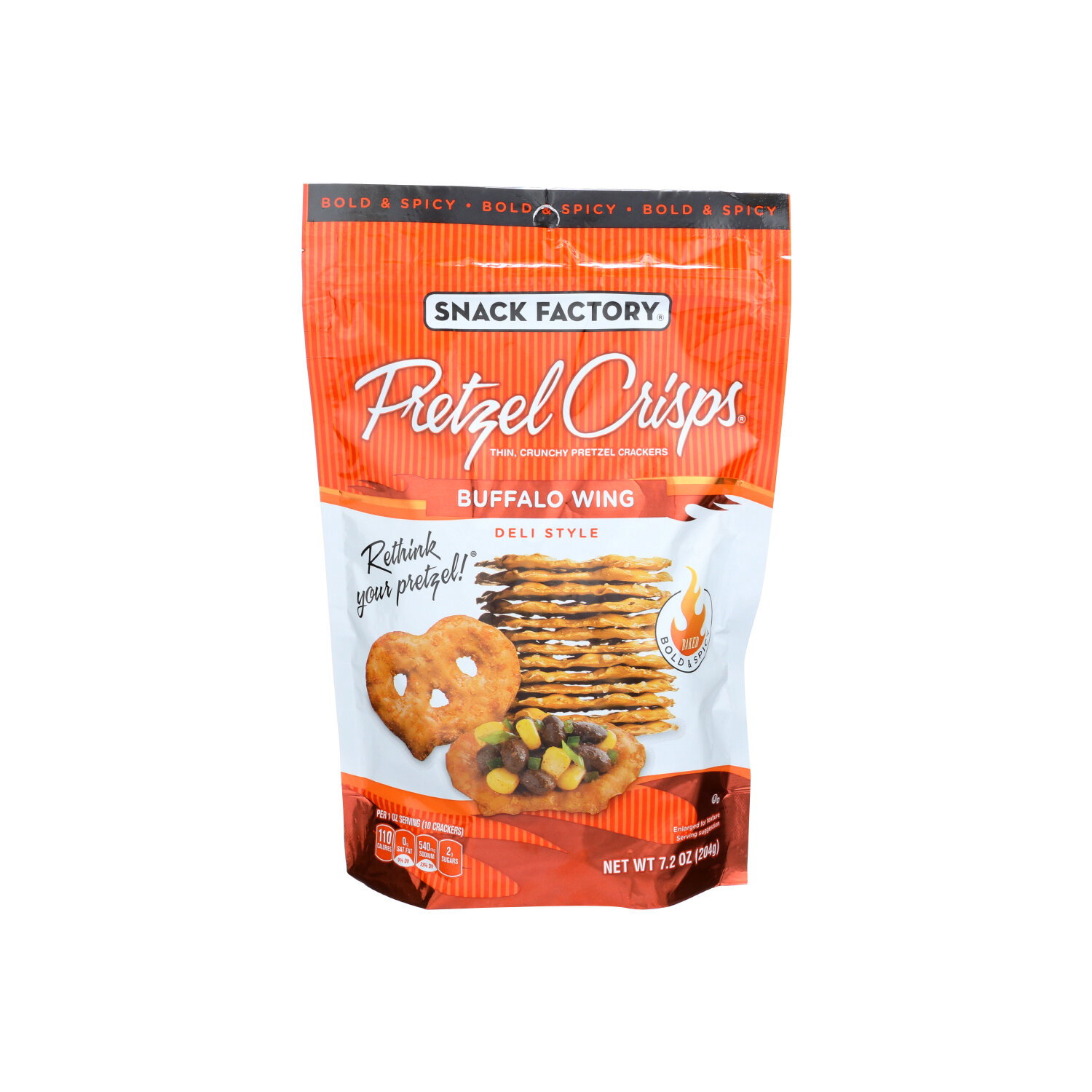 Snack Factory Pretzel Crisps Buffalo Wing - 7.2 Ounce Image 1 of 2