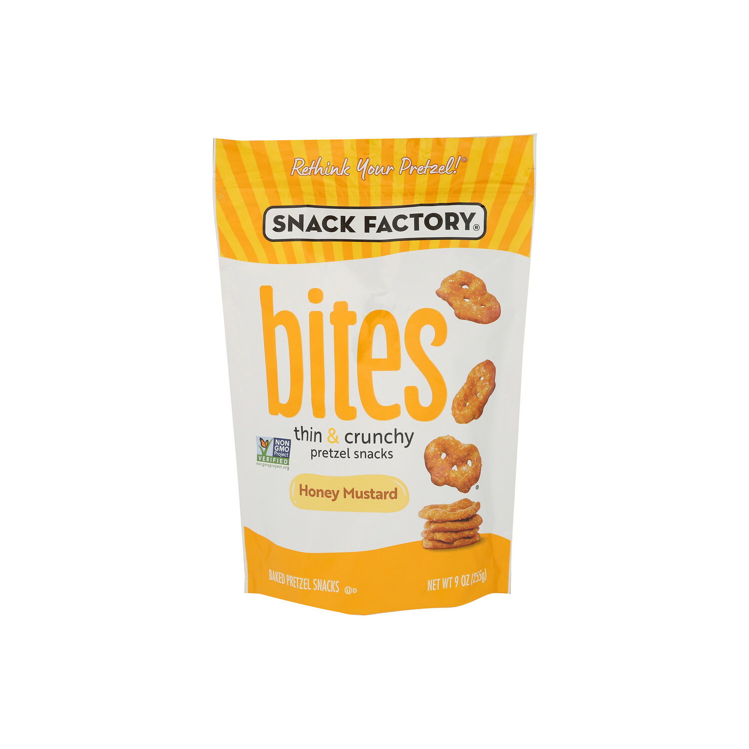 Snack Factory Honey Mustard Pretzels Pretzel Crisp Bites - 9 Ounce Image 1 of 4
