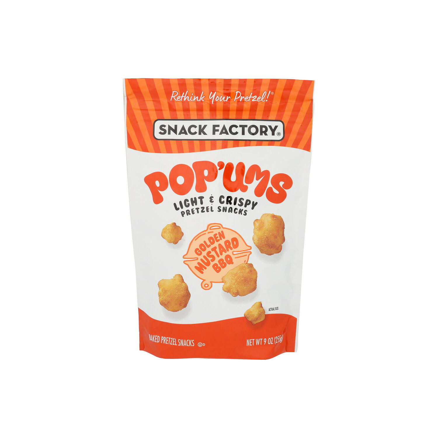 Snack Factory Golden Mustard BBQ Pretzels Pop' Ums - 9 Ounce Image 1 of 4