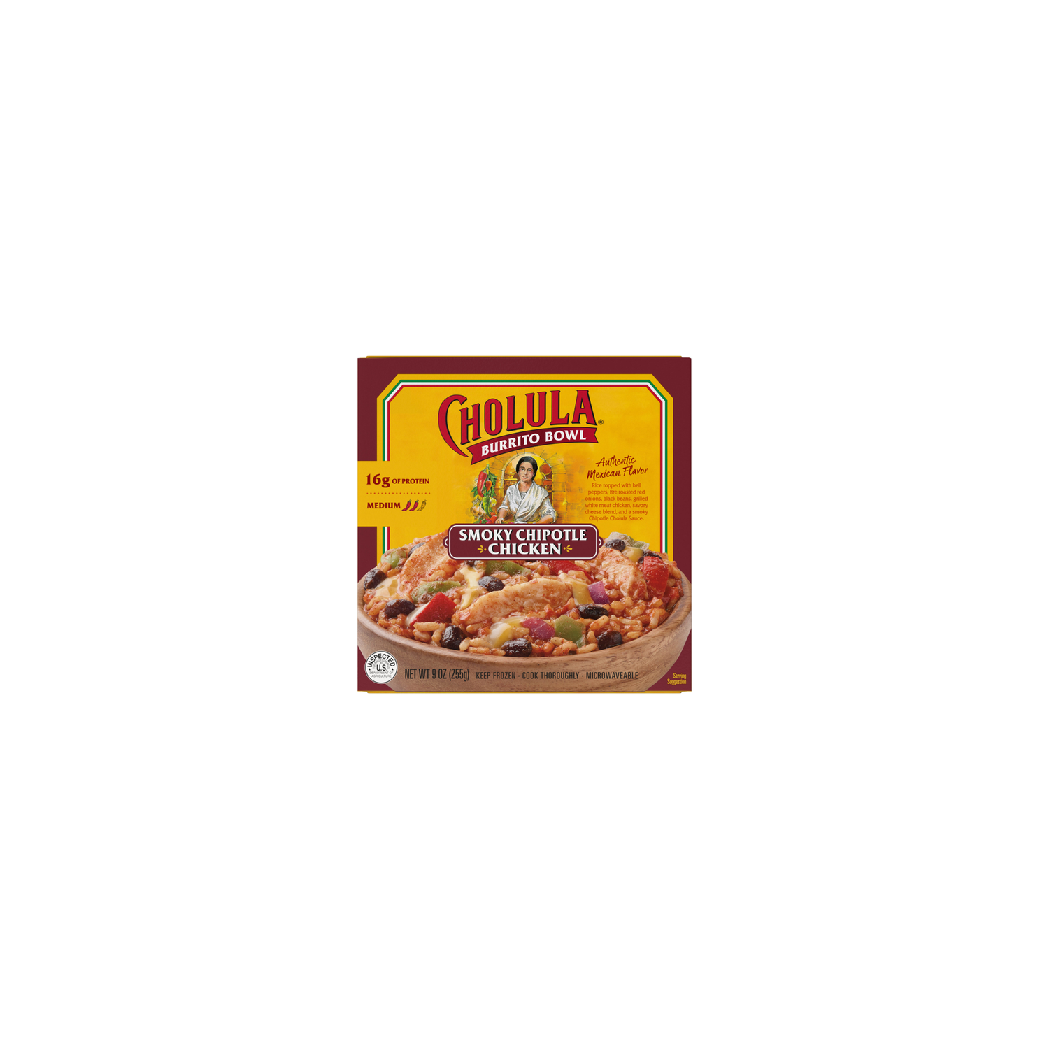 Cholula Smoky Chipotle Chicken Frozen Burrito Bowl - 0.56 Pound Image 1 of 2