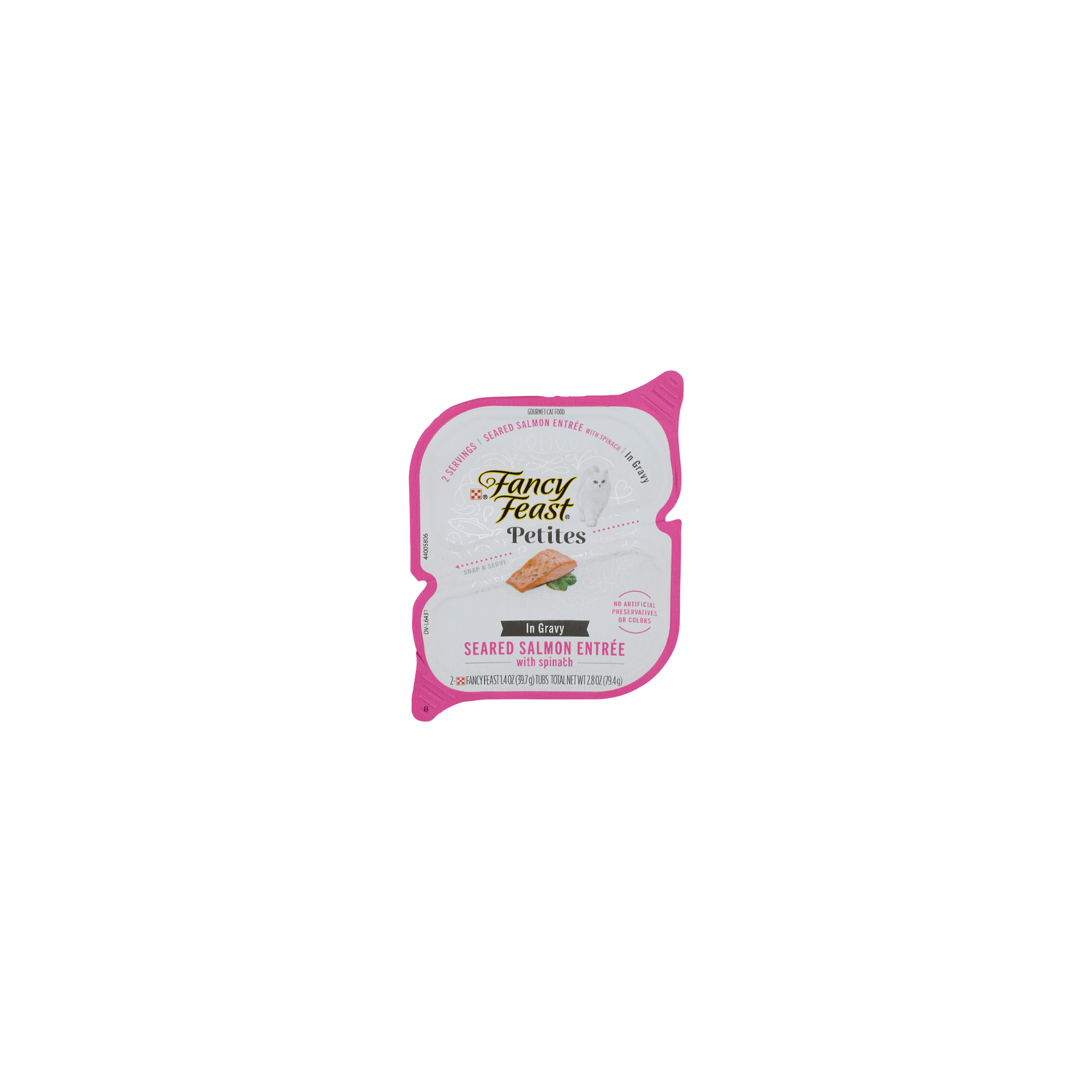 Fancy Feast Petites Seared Salmon Entree With Spinach In Gravy Gourmet Cat Food - 1.4 Ounce - 2 Count Image 1 of 2