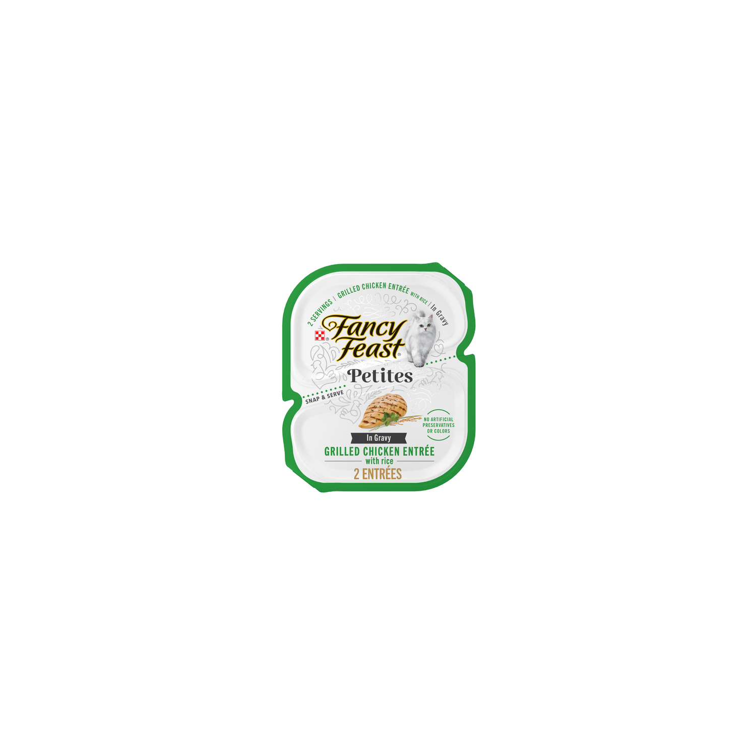 Purina Fancy Feast Petites Grilled Chicken Entrée With Rice In Gravy Gourmet Wet Cat Food - 2.8 Ounce Image 1 of 3
