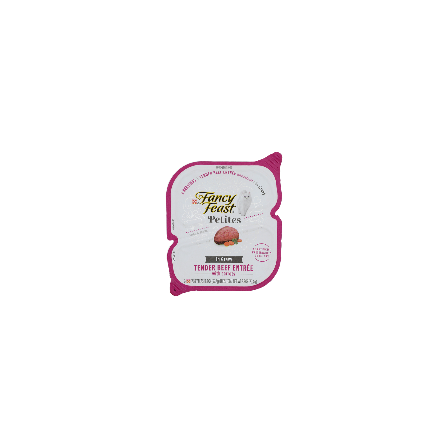 Fancy Feast Petites Tender Beef Entree With Carrots Gourmet Cat Food - 1.4 Ounce - 2 Count Image 1 of 3