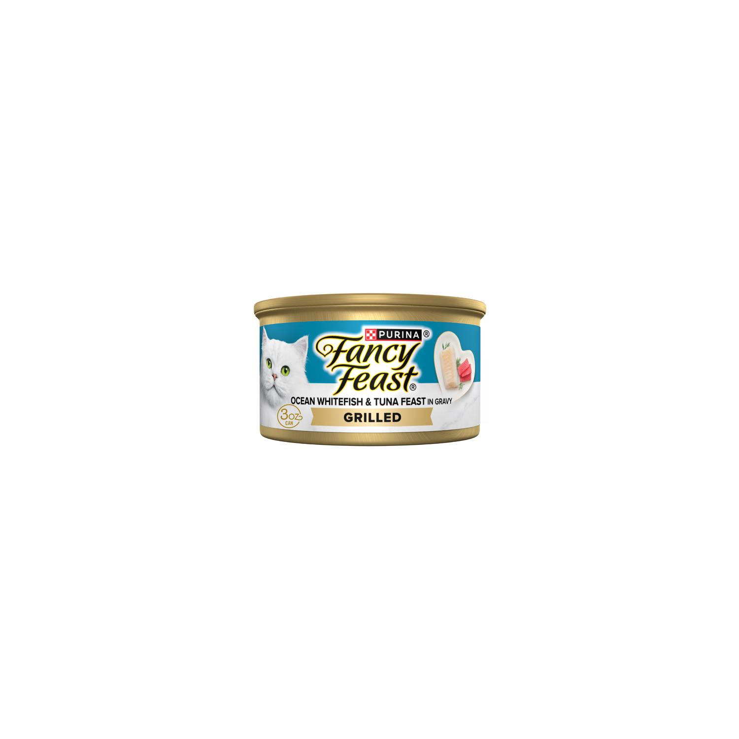 Purina Fancy Feast Grilled Ocean Whitefish And Tuna In Gravy Wet Cat Food - 3 Ounce Image 1 of 4